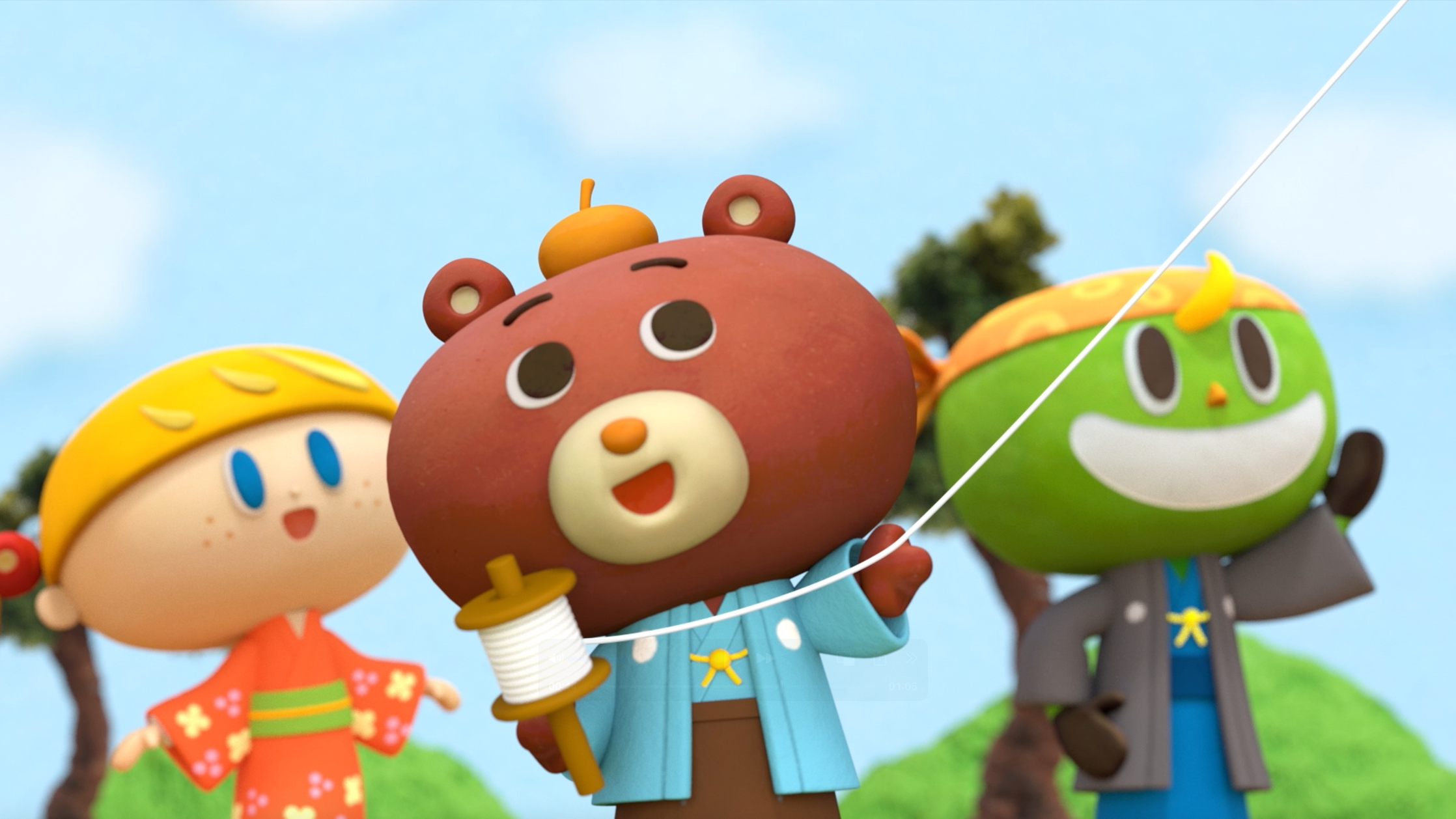 【クレイアニメーション／ストップモーション】<br>『にこにこえいご あかどり 1月号』