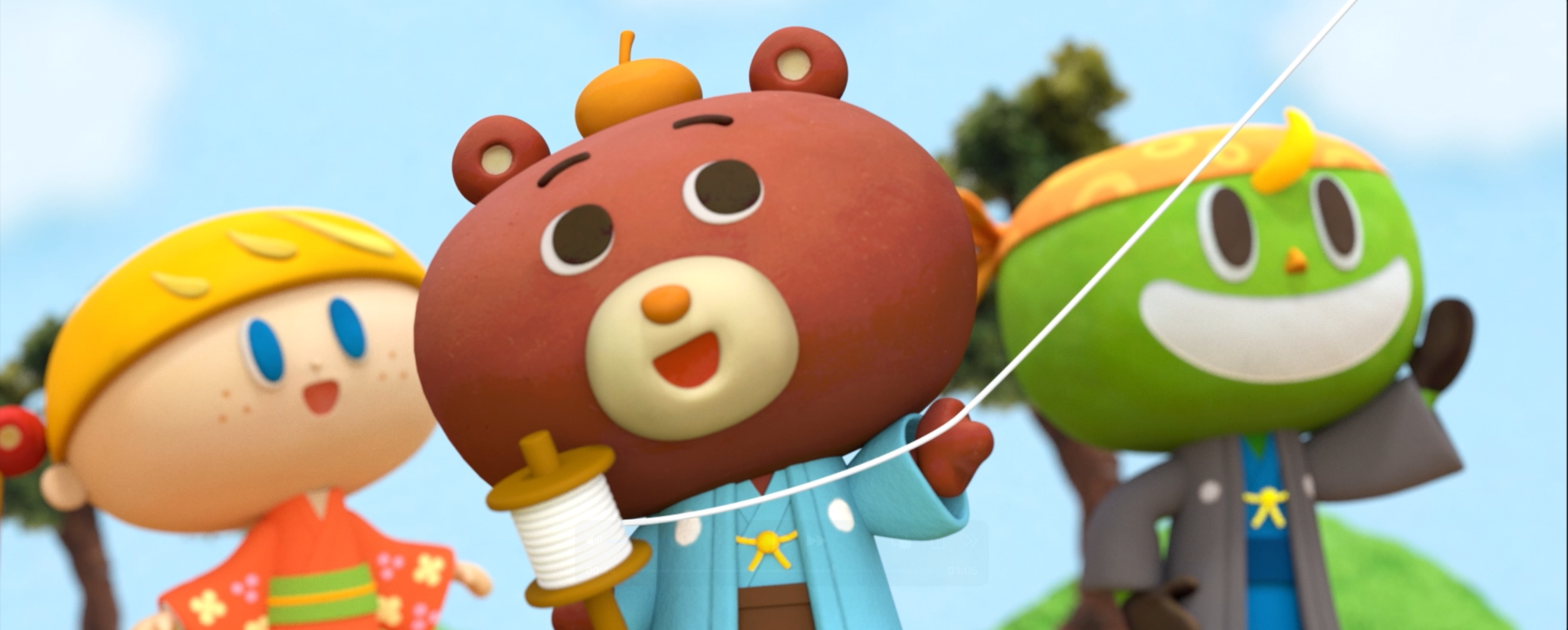 【クレイアニメーション／ストップモーション】<br>『にこにこえいご あかどり 1月号』