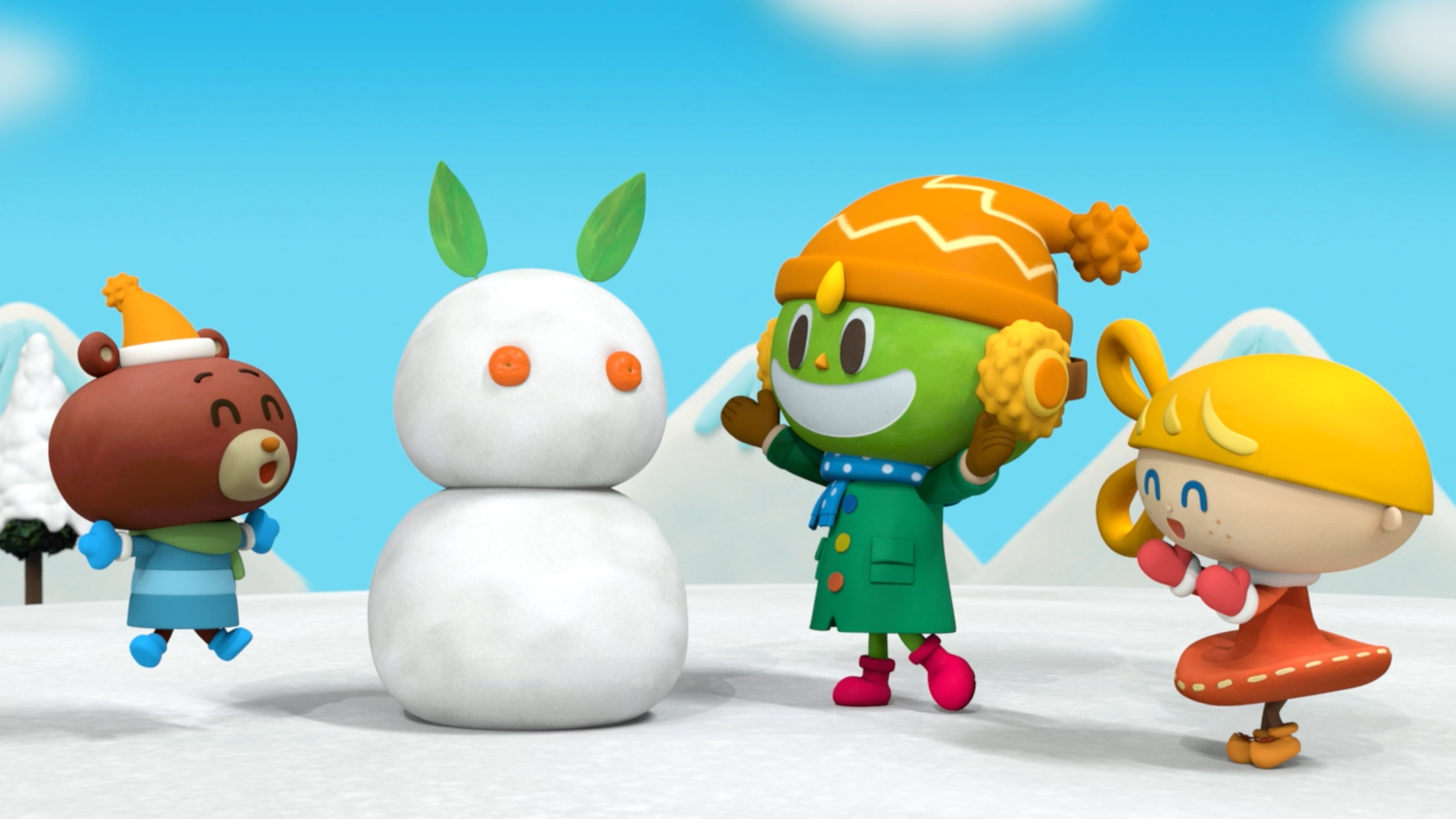 【クレイアニメーション／ストップモーション】<br>『にこにこえいご あかどり 2月号』