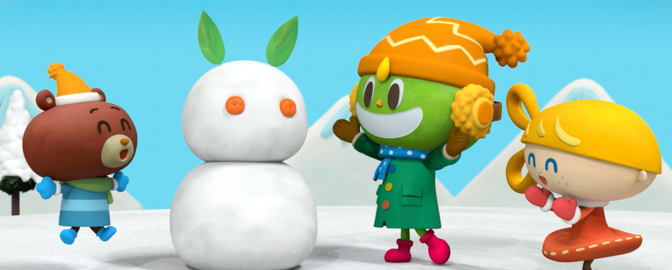 【クレイアニメーション／ストップモーション】<br>『にこにこえいご あかどり 2月号』