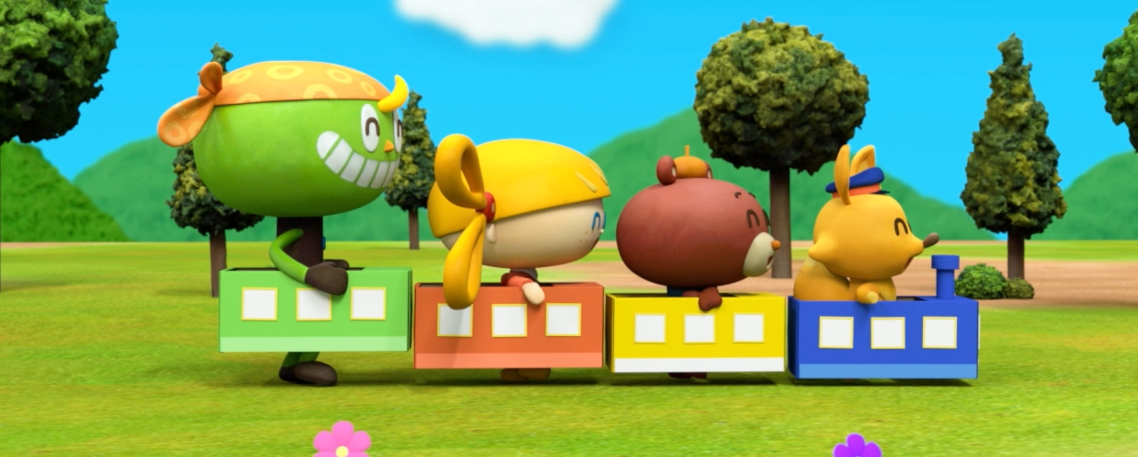 【クレイアニメーション／ストップモーション】<br>『にこにこえいご あかどり 3月号』