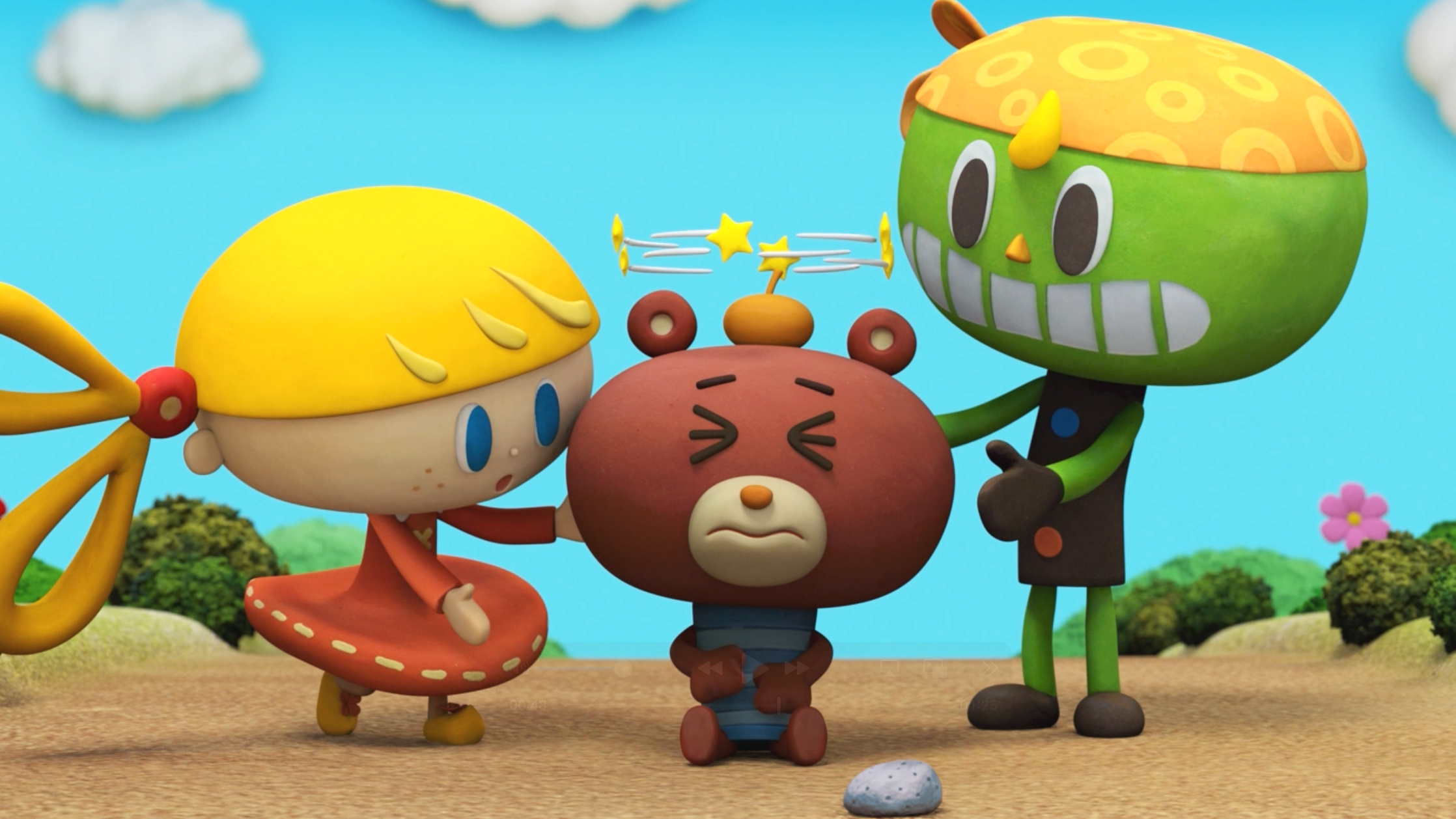 【クレイアニメーション／ストップモーション】<br>『にこにこえいご あおどり 3月号』