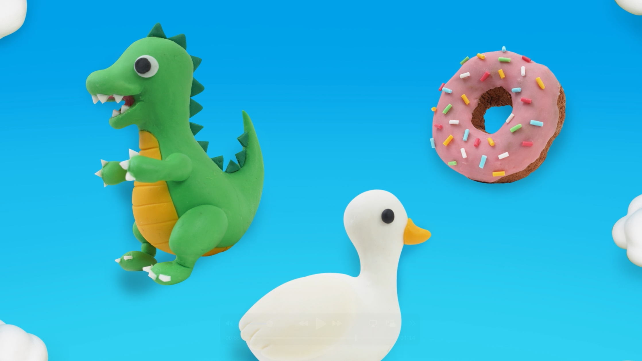 【クレイアニメーション／ストップモーション】<br>『にこにこえいご あおどり 4月号』