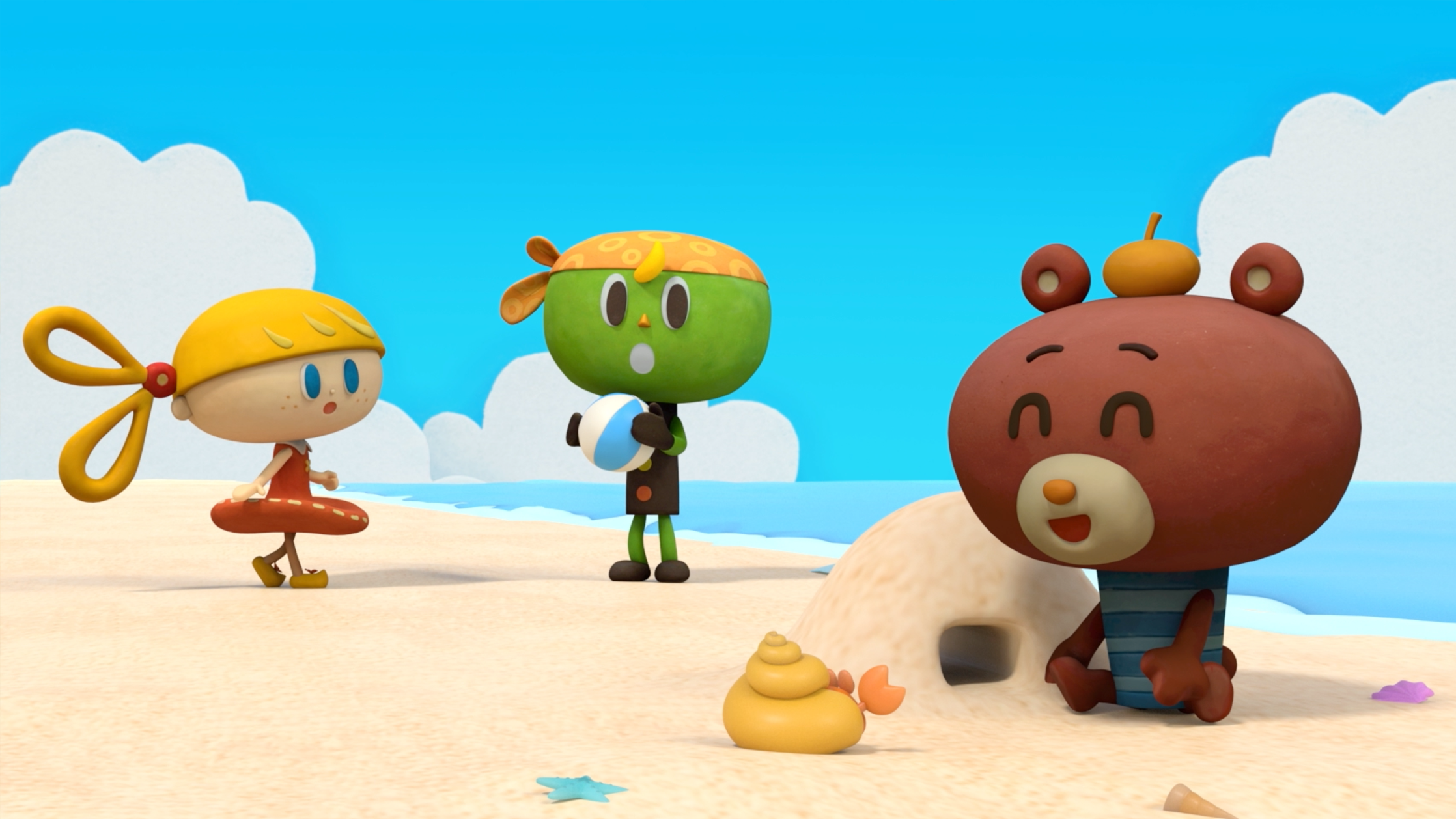 【クレイアニメーション／ストップモーション】<br>『にこにこえいご あおどり 8月号』