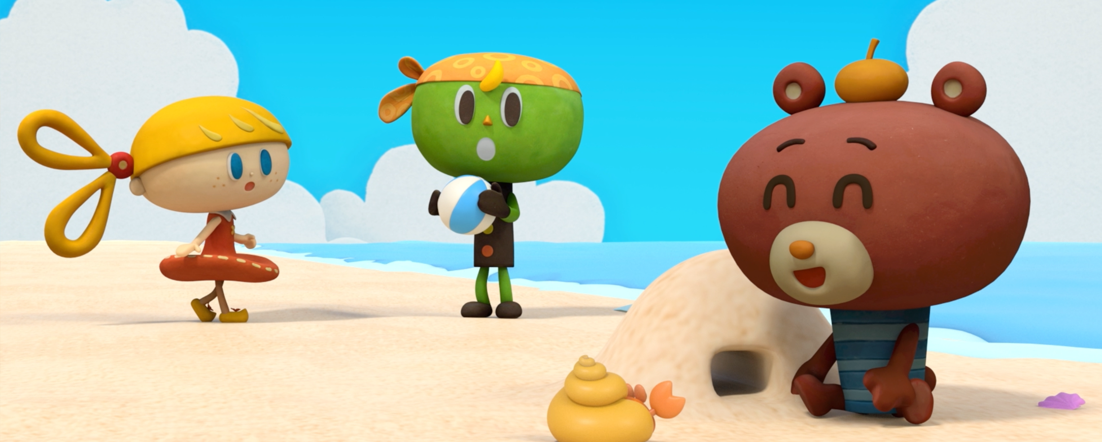 【クレイアニメーション／ストップモーション】<br>『にこにこえいご あおどり 8月号』