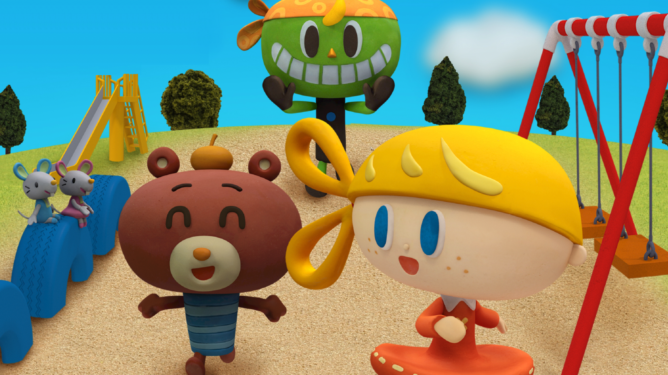 【クレイアニメーション／ストップモーション】<br>『にこにこえいご あおどり 11月号』