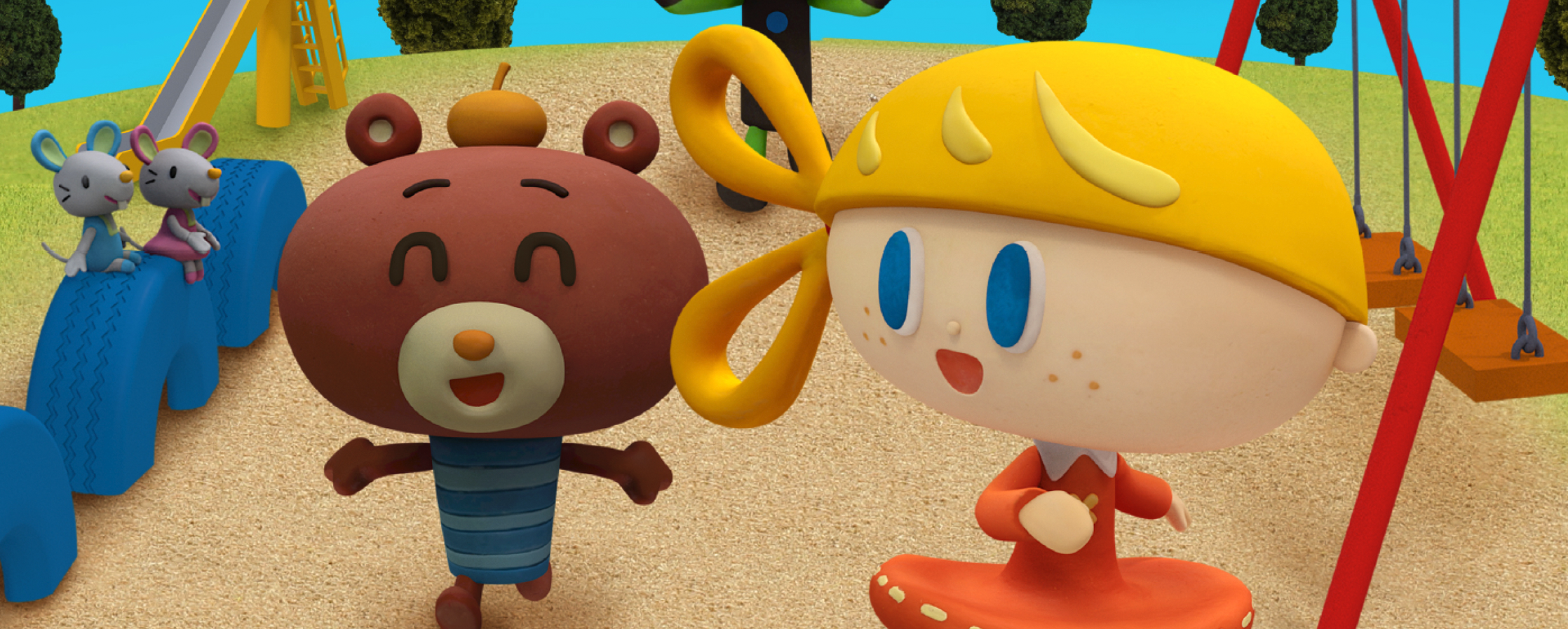 【クレイアニメーション／ストップモーション】<br>『にこにこえいご あおどり 11月号』