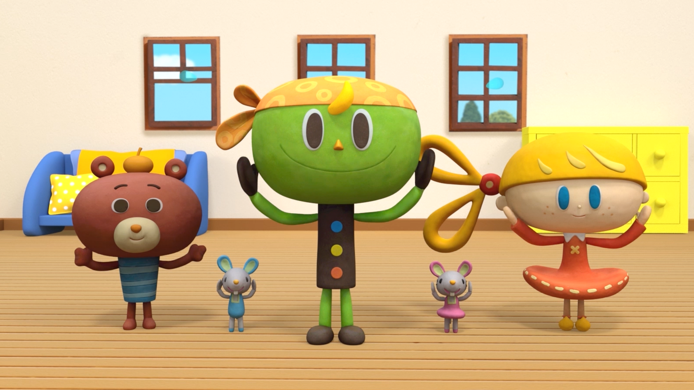 【クレイアニメーション／ストップモーション】<br>『にこにこえいご あおどり 12月号』