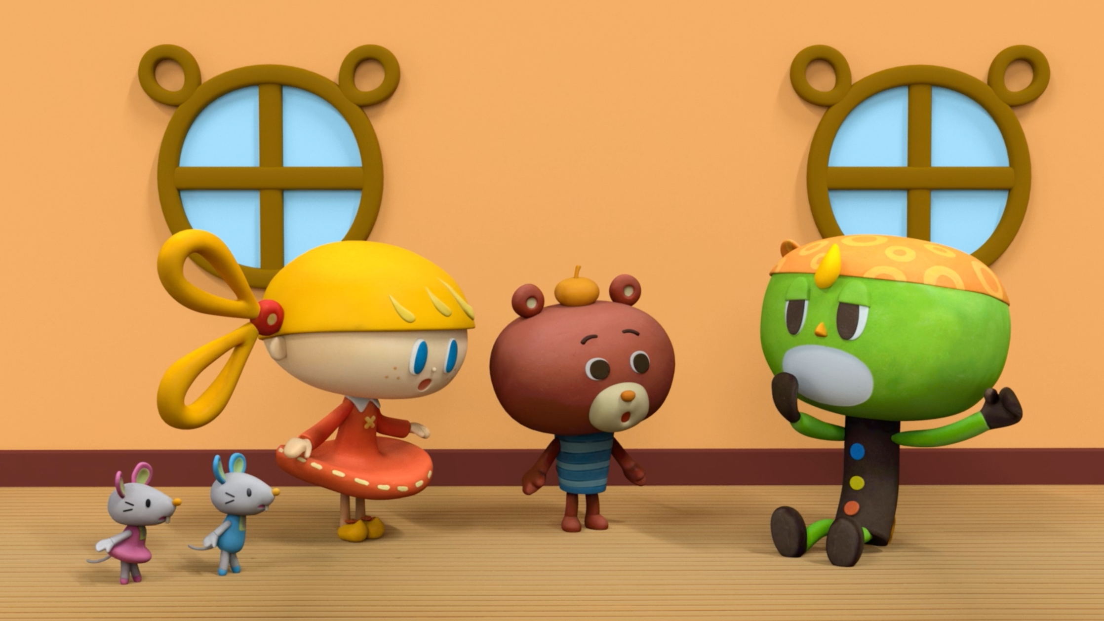 【クレイアニメーション／ストップモーション】<br>『にこにこえいご あおどり しあげのドリるん』