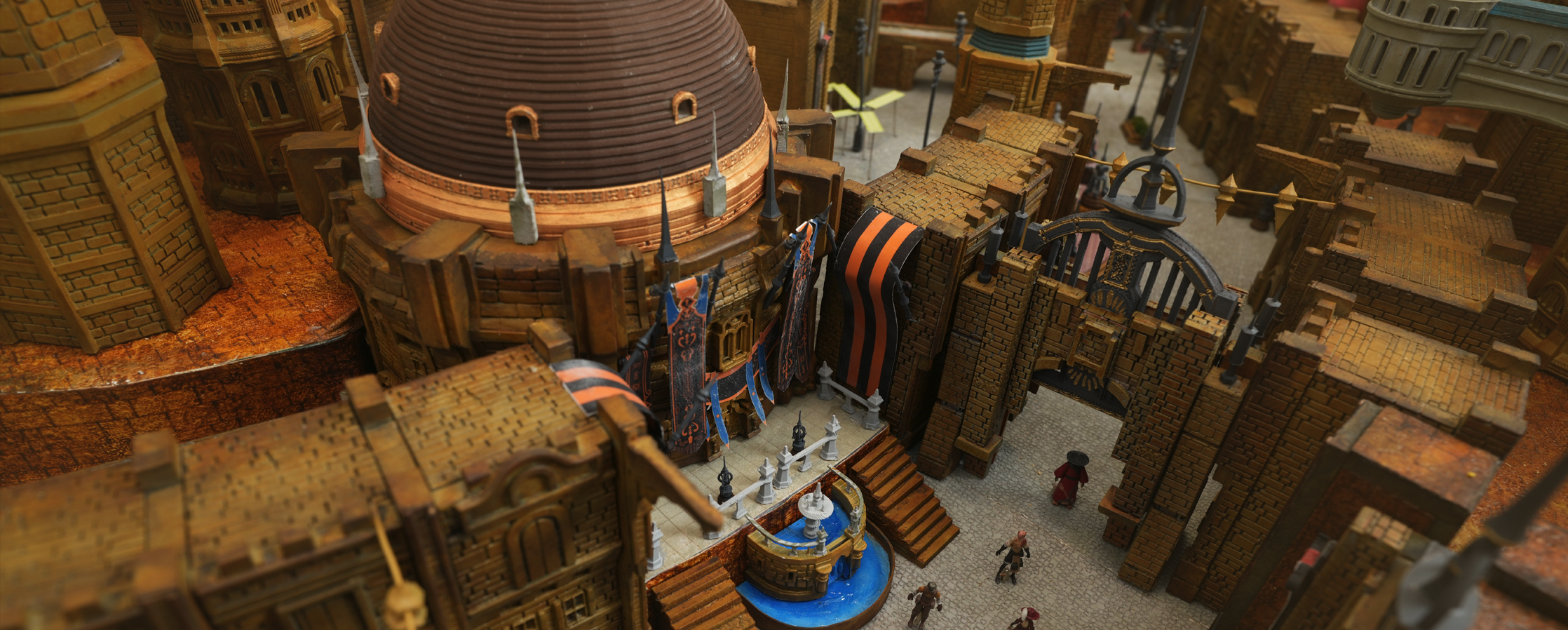 【ジオラマ制作／クレイアート】ファイナルファンタジーXIV<br>新生10周年記念ジオラマ 『希望の都 – A New Hope – 』 ウルダハ模型