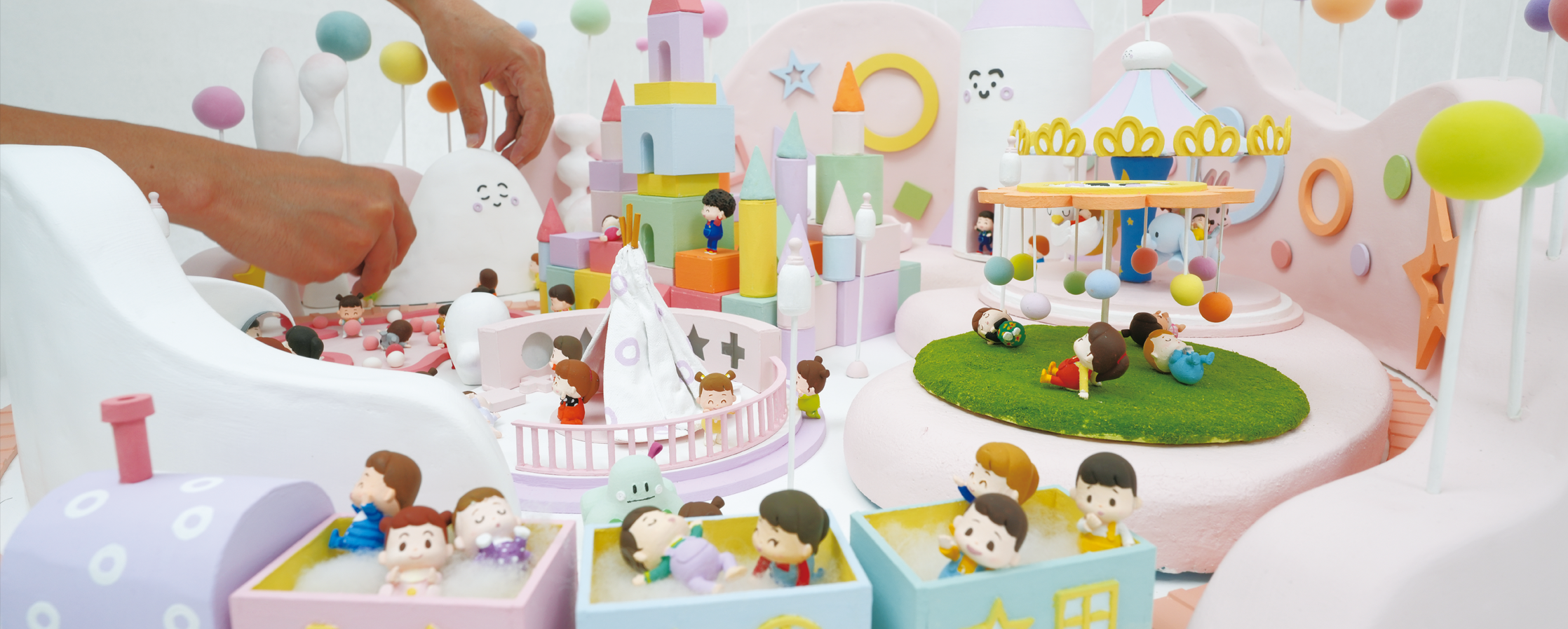 【ジオラマ制作／クレイアート】<br>シナぷしゅランド映像用ジオラマアート