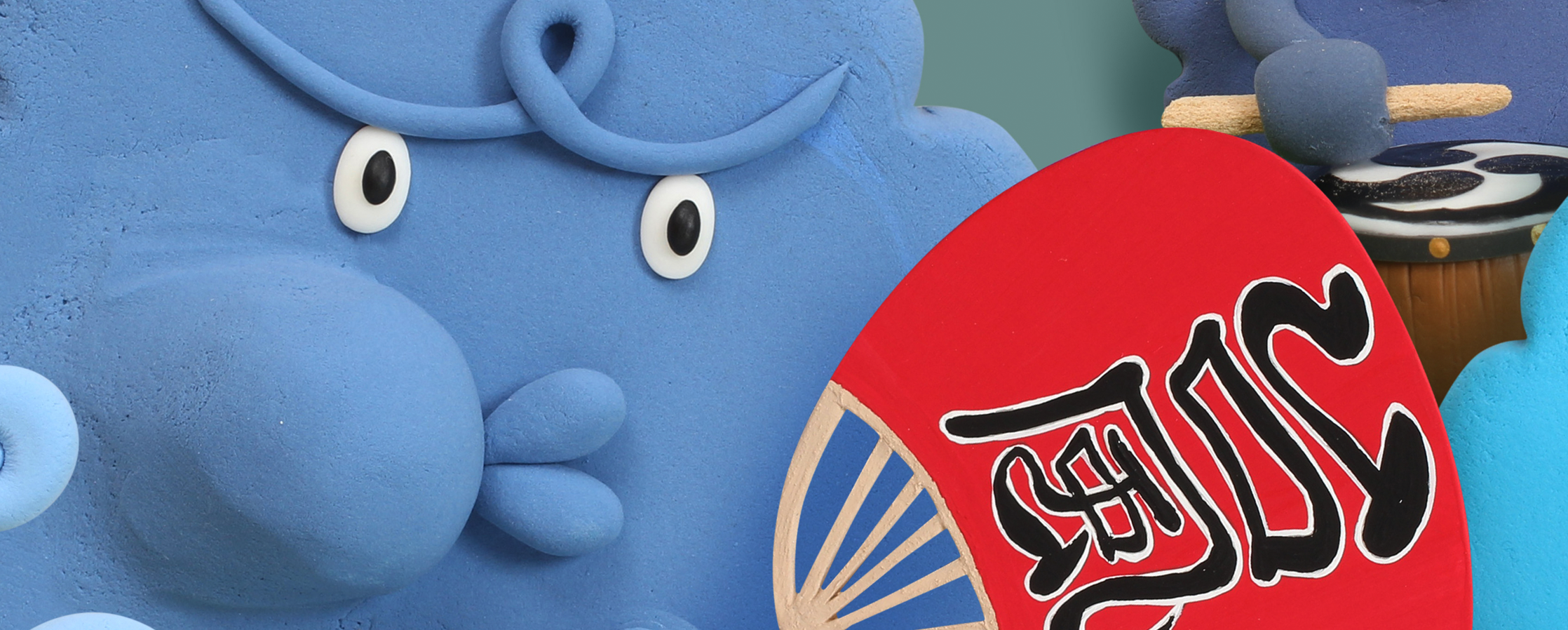 【クレイアート／粘土立体イラスト】<br>ひまわりネットワーク 新聞広告 8月号 “台風情報放送” ビジュアル制作