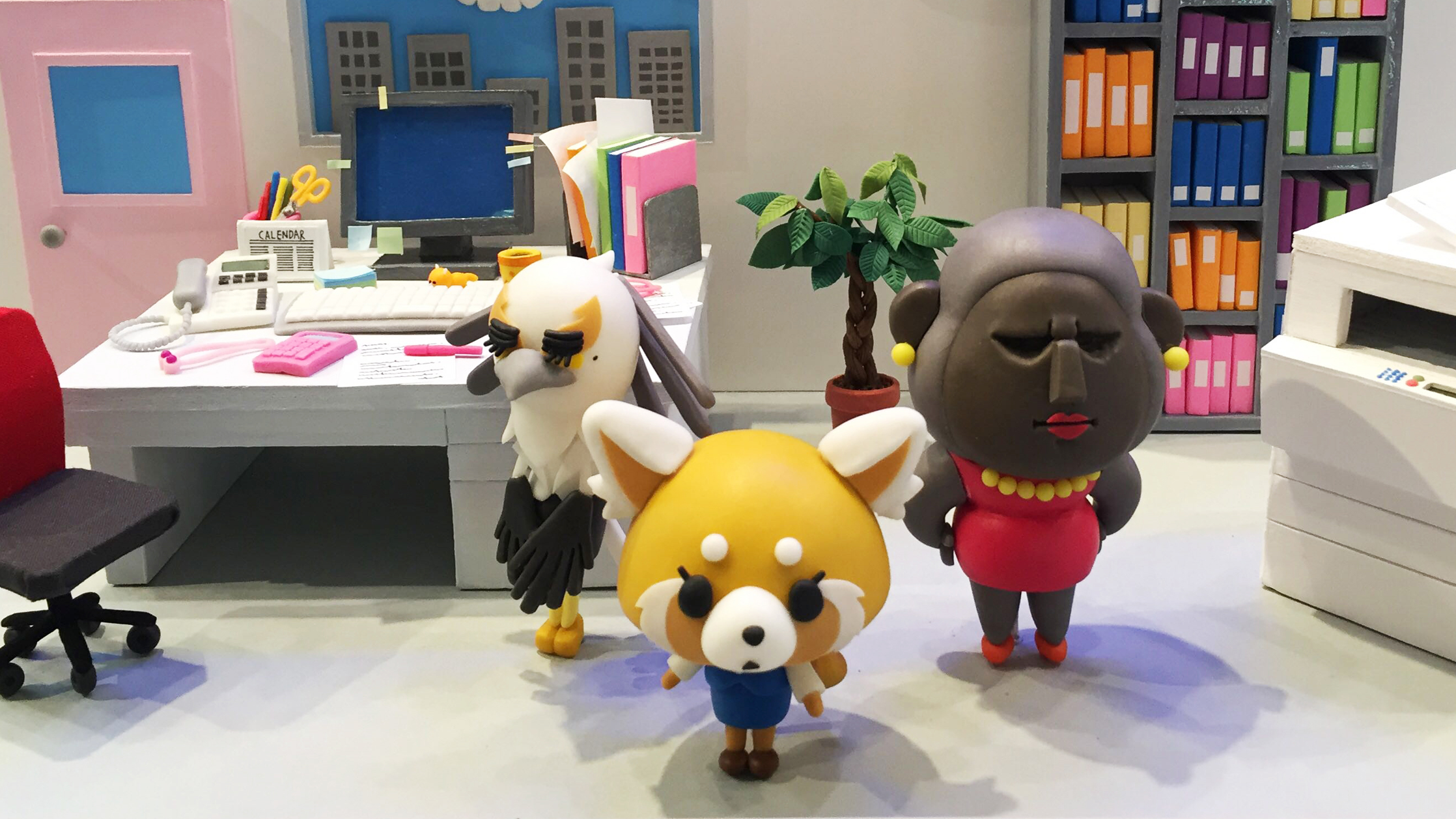 【クレイアート／ミニチュアジオラマ】<br>『アグレッシブ烈子』サンリオEXPO展示用キャラクターアート制作