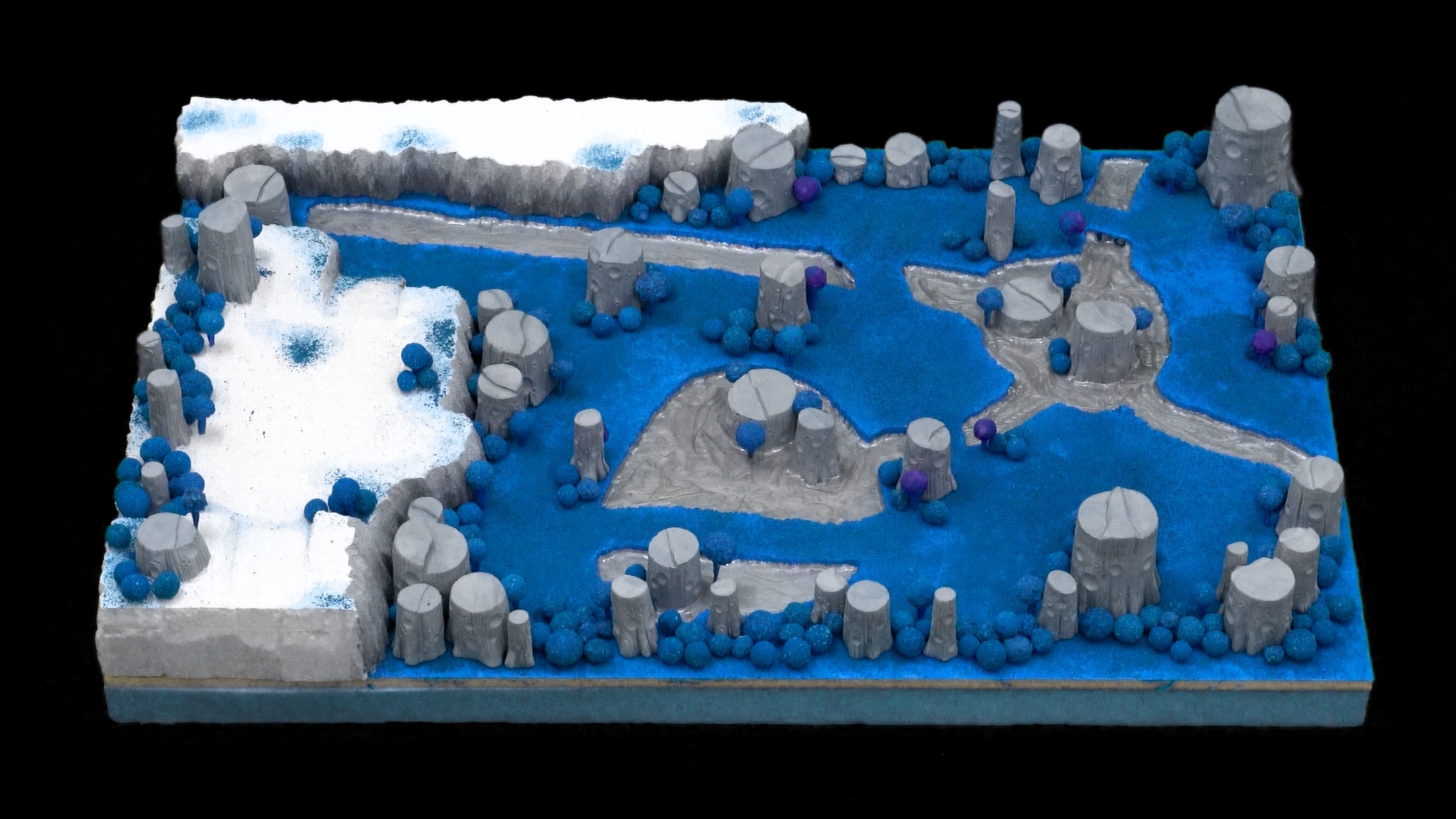 【ジオラマ制作／クレイアート】<br>FANTASIAN（FANTASIAN Neo Dimension）混沌の洞窟・流域地帯｜ゲーム空間美術