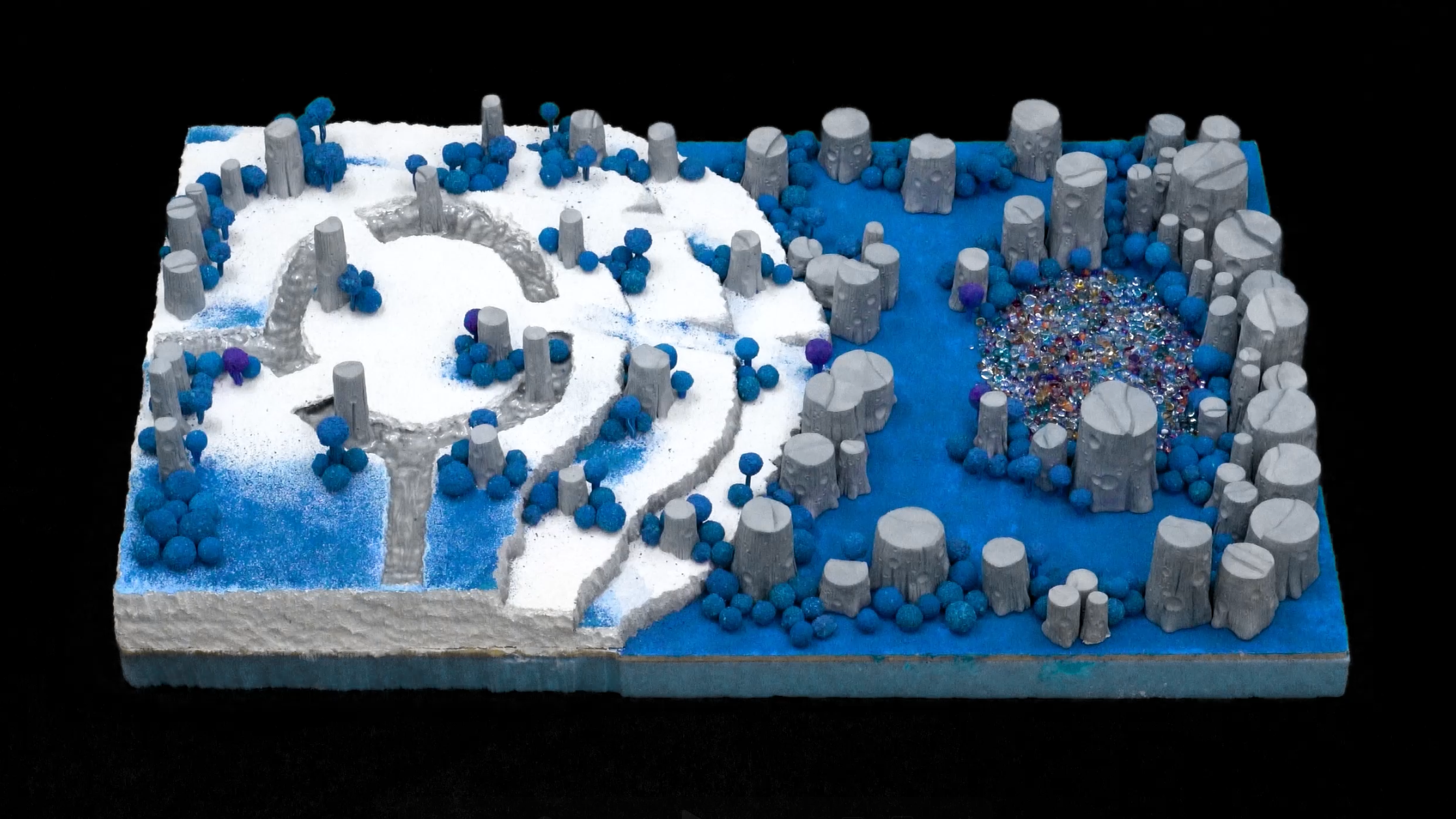 【ジオラマ制作／クレイアート】<br>FANTASIAN（FANTASIAN Neo Dimension）混沌の洞窟・風蝕地帯｜ゲーム空間美術