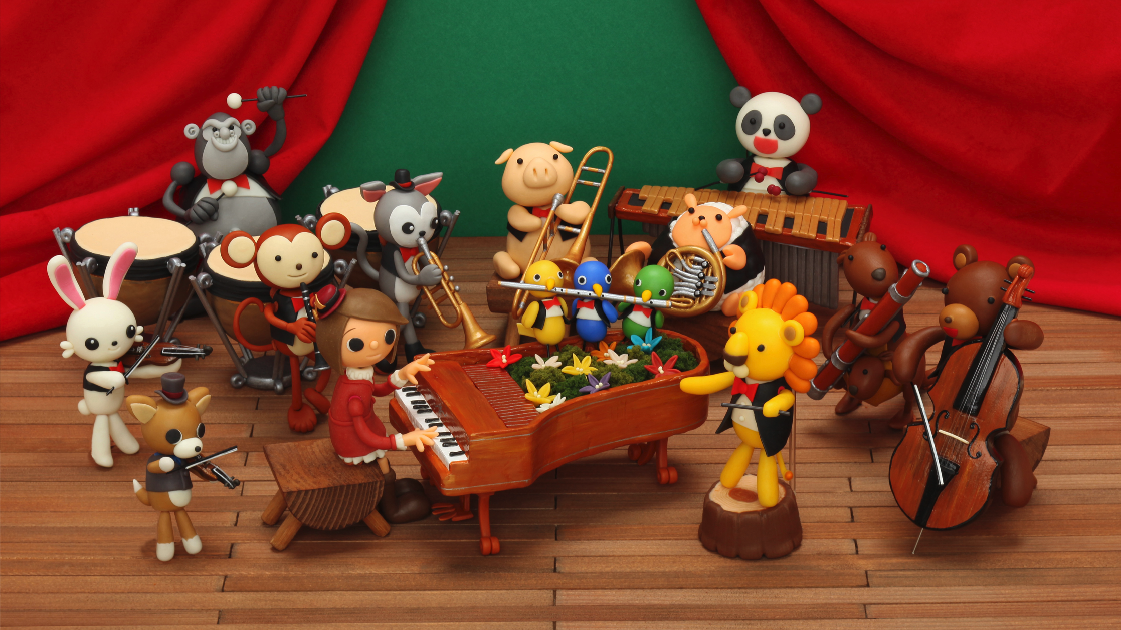 【クレイアート／粘土立体イラスト】民主音楽協会 コンサートガイド2011 表紙ビジュアル制作｜ウォルナッツ・クレイワークスタジオ