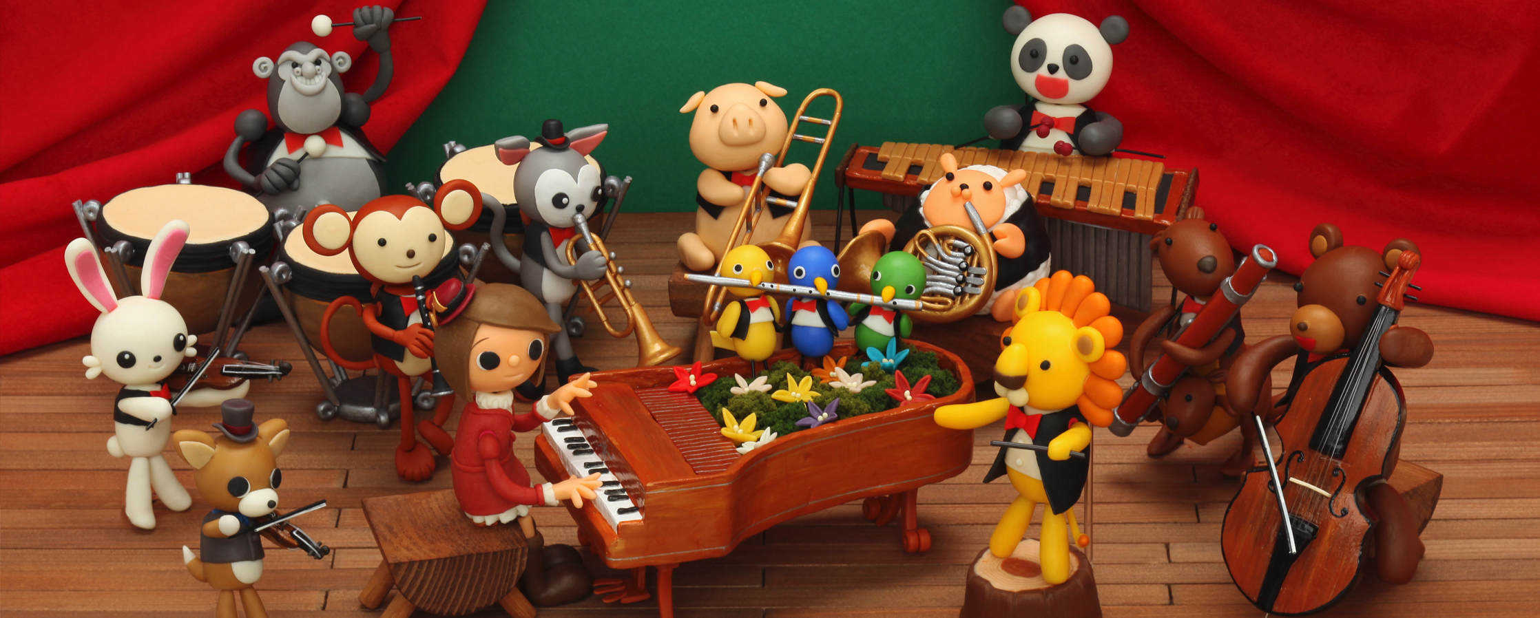 【クレイアート／粘土立体イラスト】民主音楽協会 コンサートガイド2011 表紙ビジュアル制作｜ウォルナッツ・クレイワークスタジオ