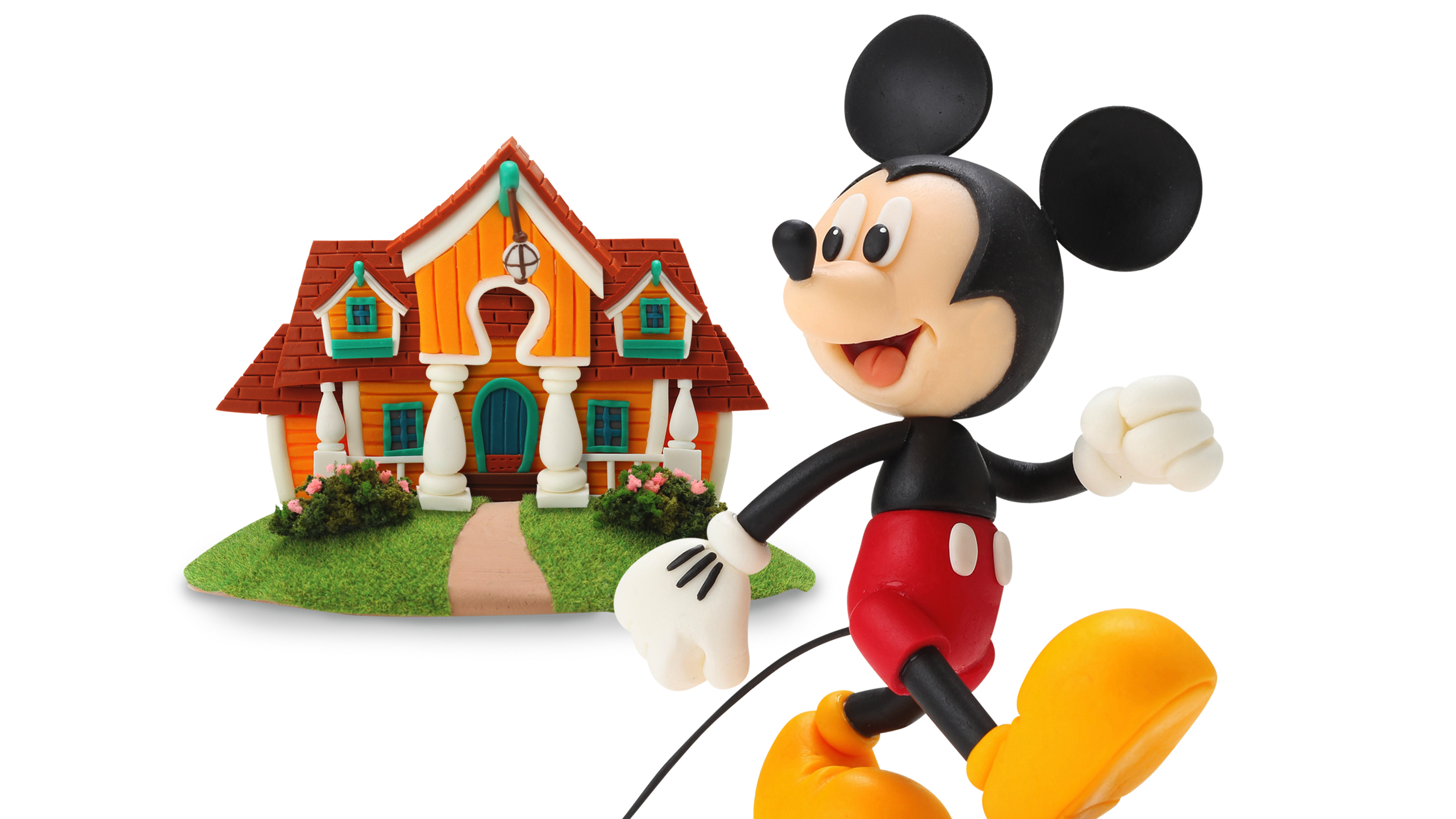 【クレイアート／粘土立体イラスト】ディズニー着せ替え携帯用クレイアートビジュアル制作｜ウォルナッツ・クレイワークスタジオ