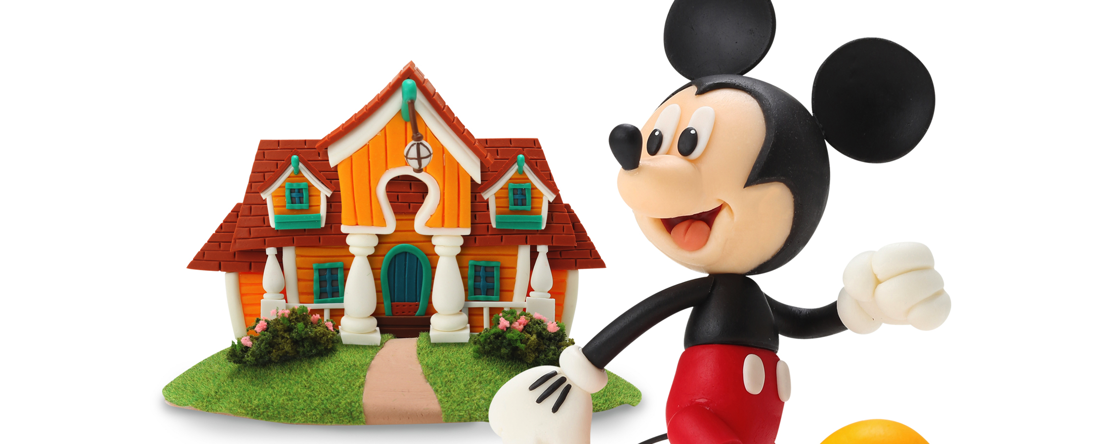 【クレイアート／粘土立体イラスト】ディズニー着せ替え携帯用クレイアートビジュアル制作｜ウォルナッツ・クレイワークスタジオ