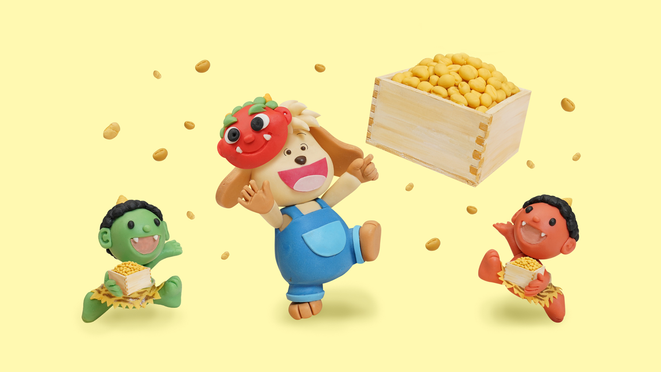 【クレイアート／粘土立体イラスト】<br>『小学ポピー 1にち1まい ひめくりドリル／こくご・さんすう2月号』