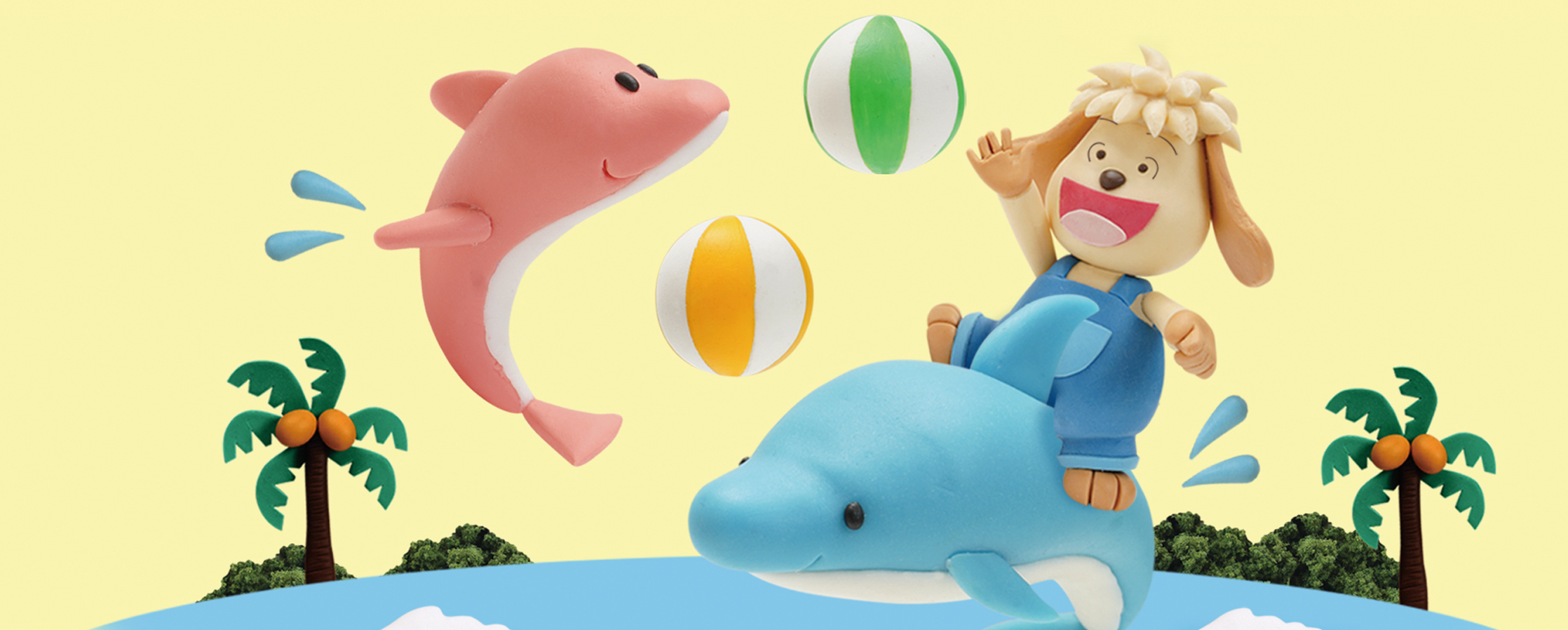 【クレイアート／粘土立体イラスト】<br>『小学ポピー 1にち1まい ひめくりドリル／こくご・さんすう7月号』