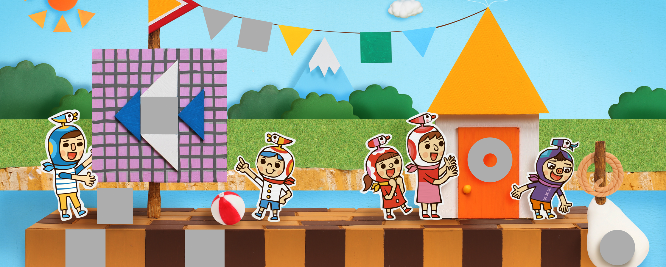 【クレイアート／粘土立体イラスト】<br>月刊保育絵本『キンダーブック』おはなしビジュアル制作