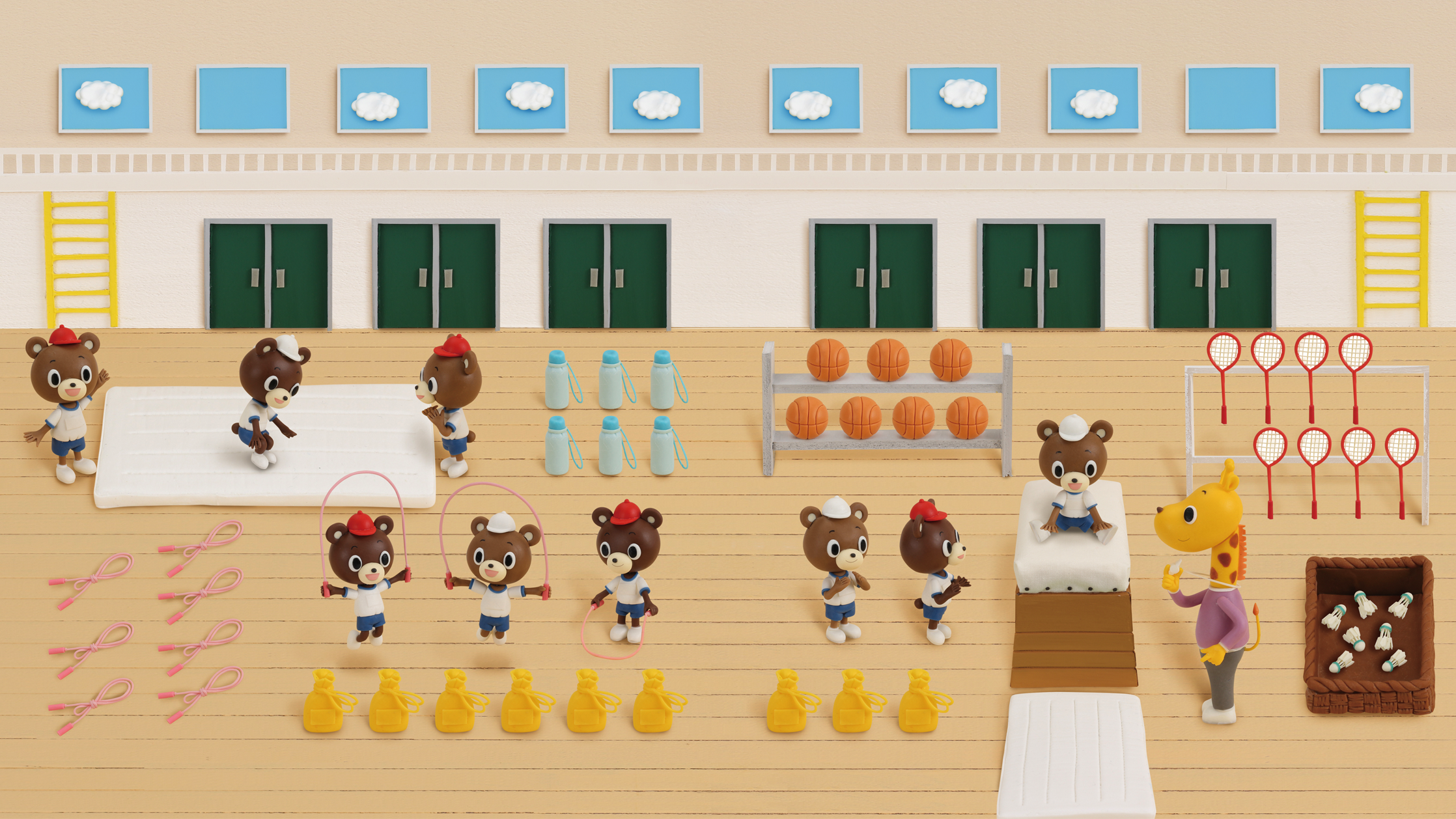 【クレイアート／粘土立体イラスト・教科書】<br>小学1年生 教科書『さんすう』 ビジュアル制作