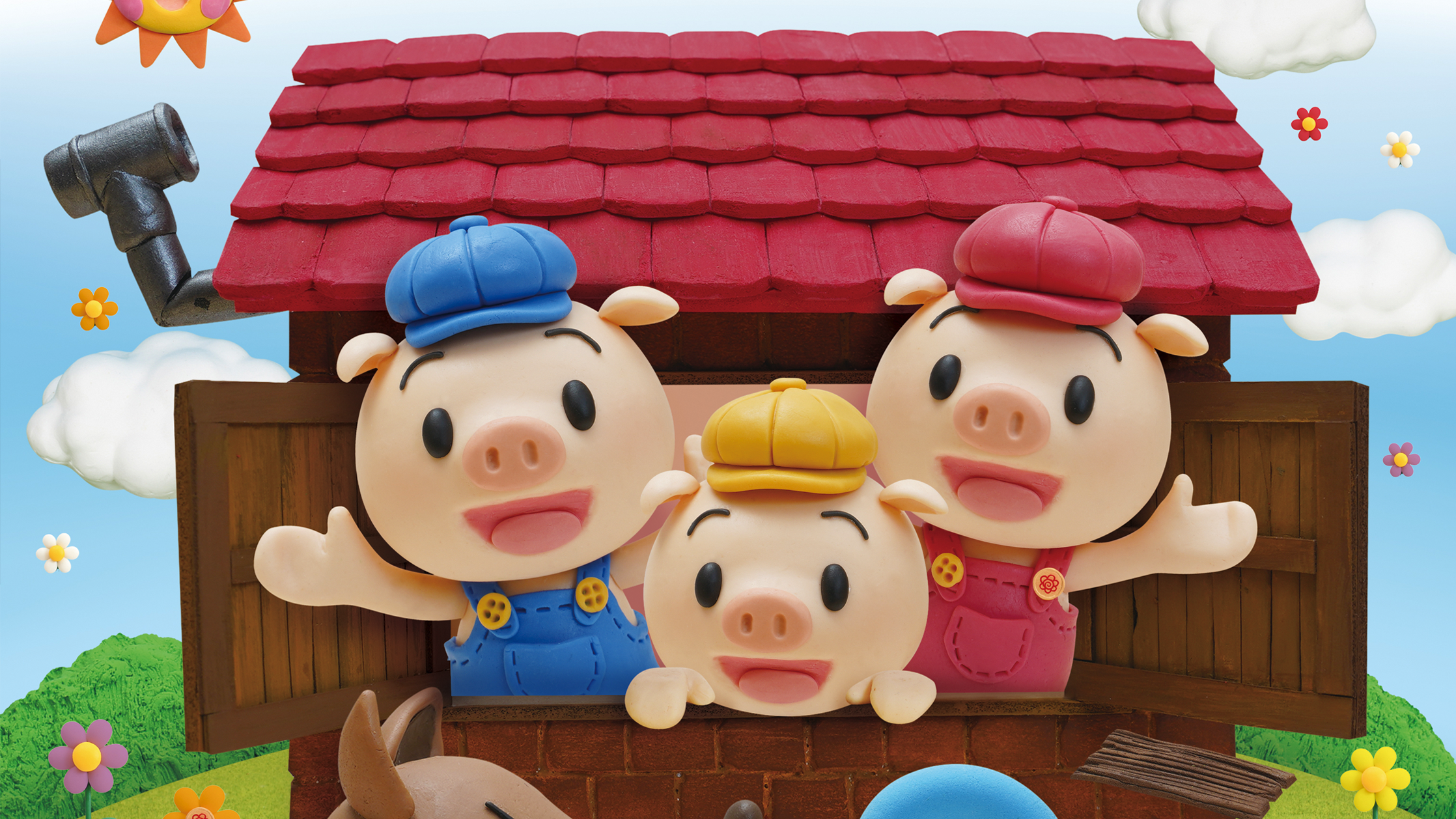 【クレイアート／粘土立体イラスト】<br>小学ポピー「1・2年生」2021年6月号 教材表紙デザイン制作