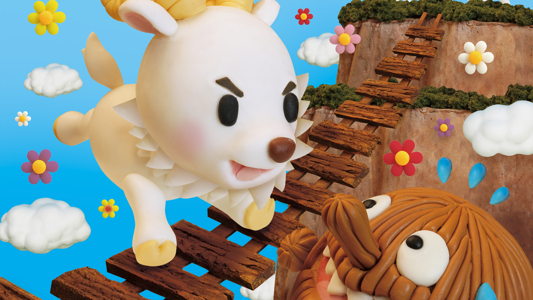 【クレイアート／粘土立体イラスト】<br>小学ポピー「1・2年生」2021年9月号 教材表紙デザイン制作