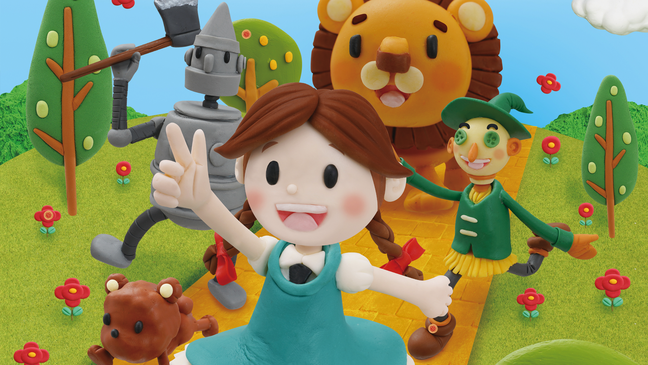 【クレイアート／粘土立体イラスト】<br>小学ポピー「1・2年生」2021年10月号 教材表紙デザイン制作