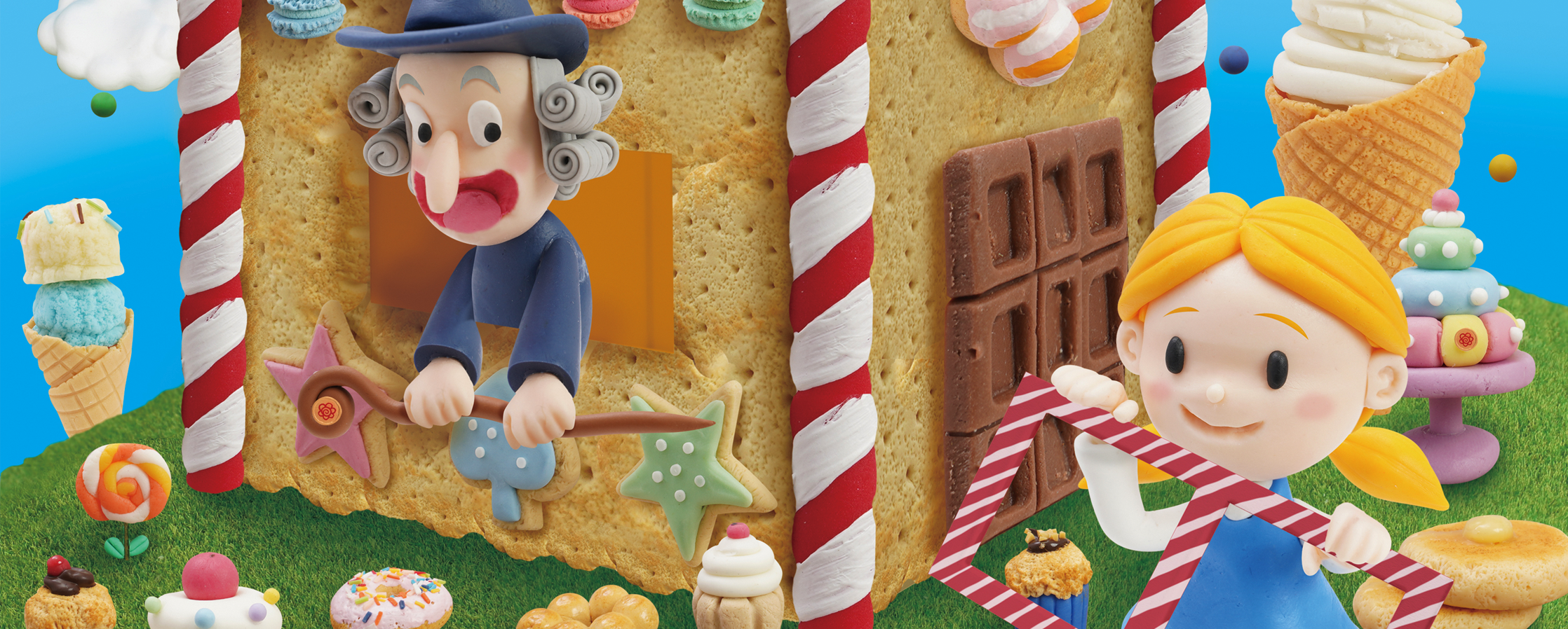 【クレイアート／粘土立体イラスト】<br>小学ポピー「1・2年生」2022年3月号 教材表紙デザイン制作