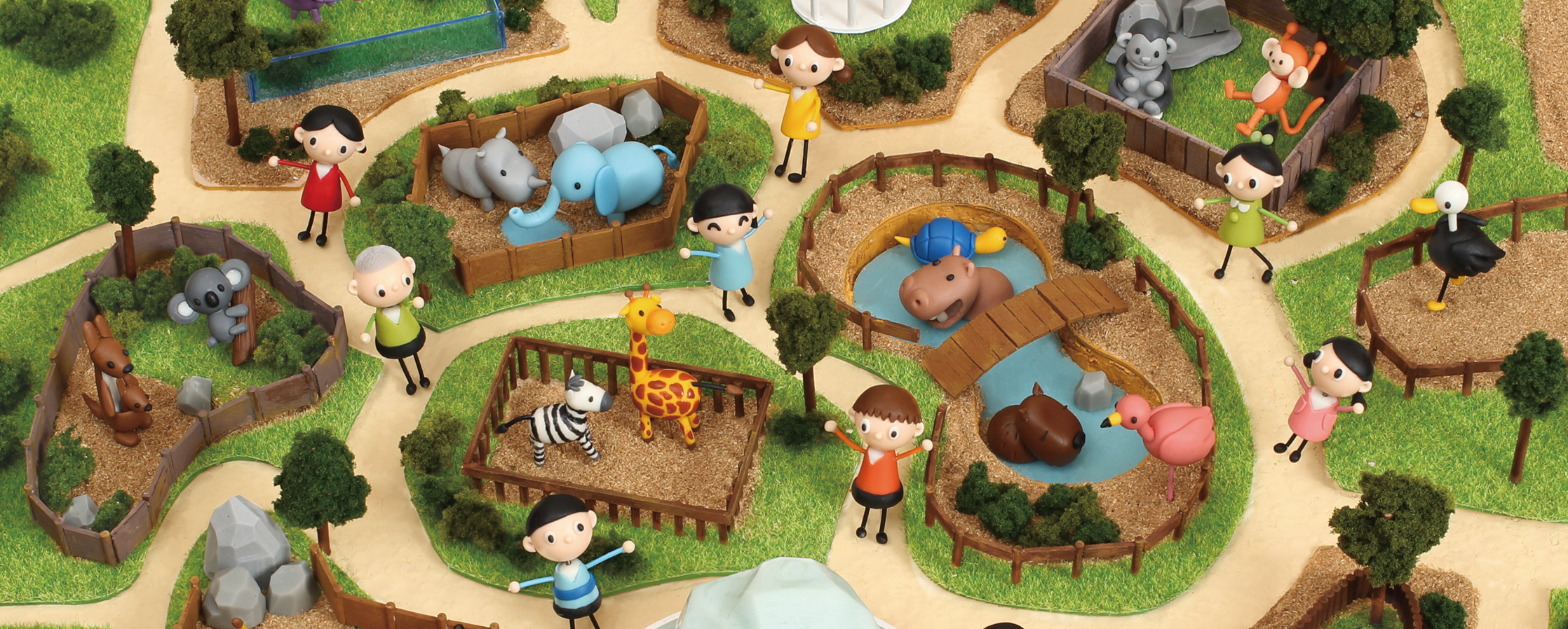 【クレイアート／粘土立体イラスト】<br>小学ポピー「1・2年生」2017年5月号 教材表紙デザイン制作