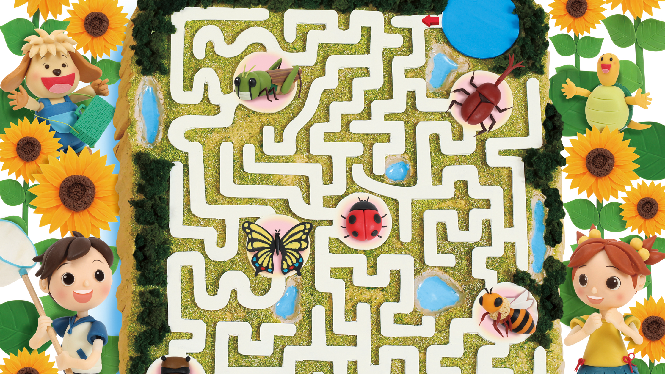 【クレイアート／粘土立体イラスト】<br>小学ポピー「1・2年生」2017年7月号 教材表紙デザイン制作