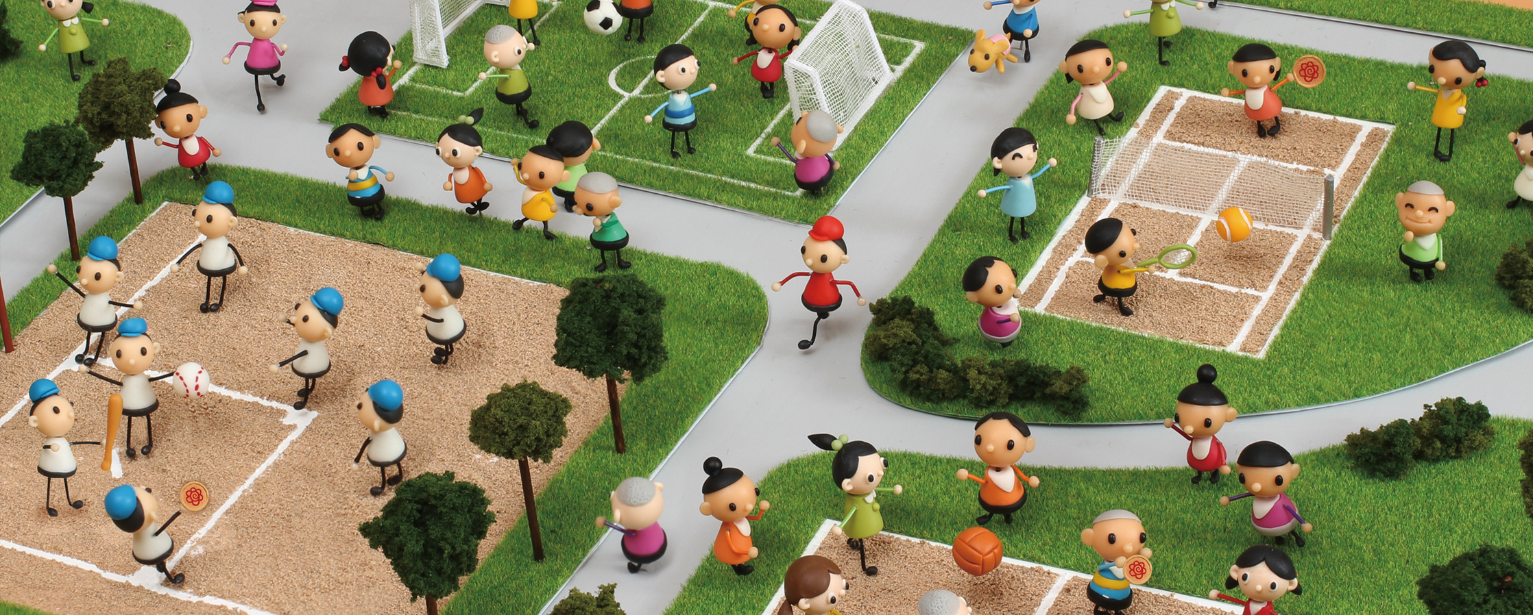 【クレイアート／粘土立体イラスト】<br>小学ポピー「1・2年生」2017年10月号 教材表紙デザイン制作