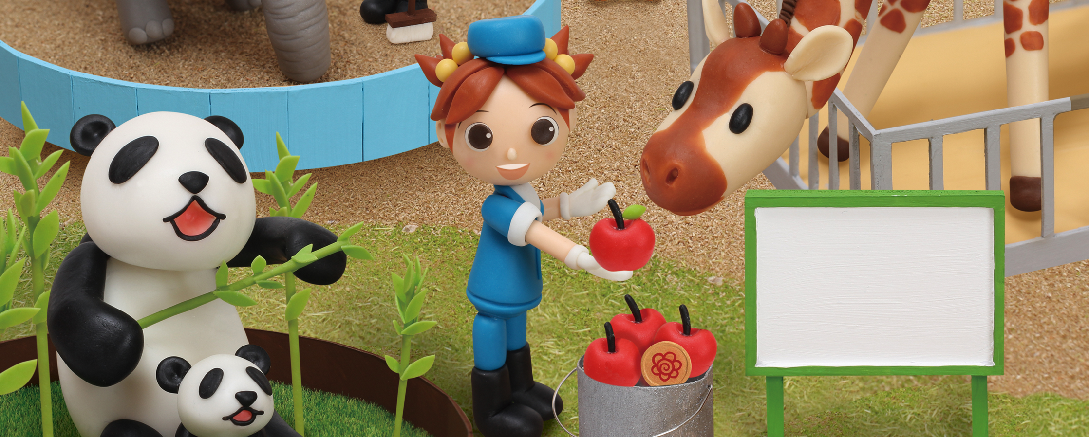 【クレイアート／粘土立体イラスト】<br>小学ポピー「1・2年生」2018年5月号 教材表紙デザイン制作