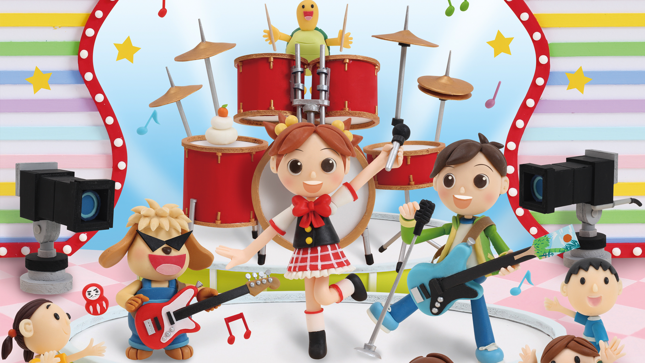 【クレイアート／粘土立体イラスト】<br>小学ポピー「1・2年生」2019年1月号 教材表紙デザイン制作