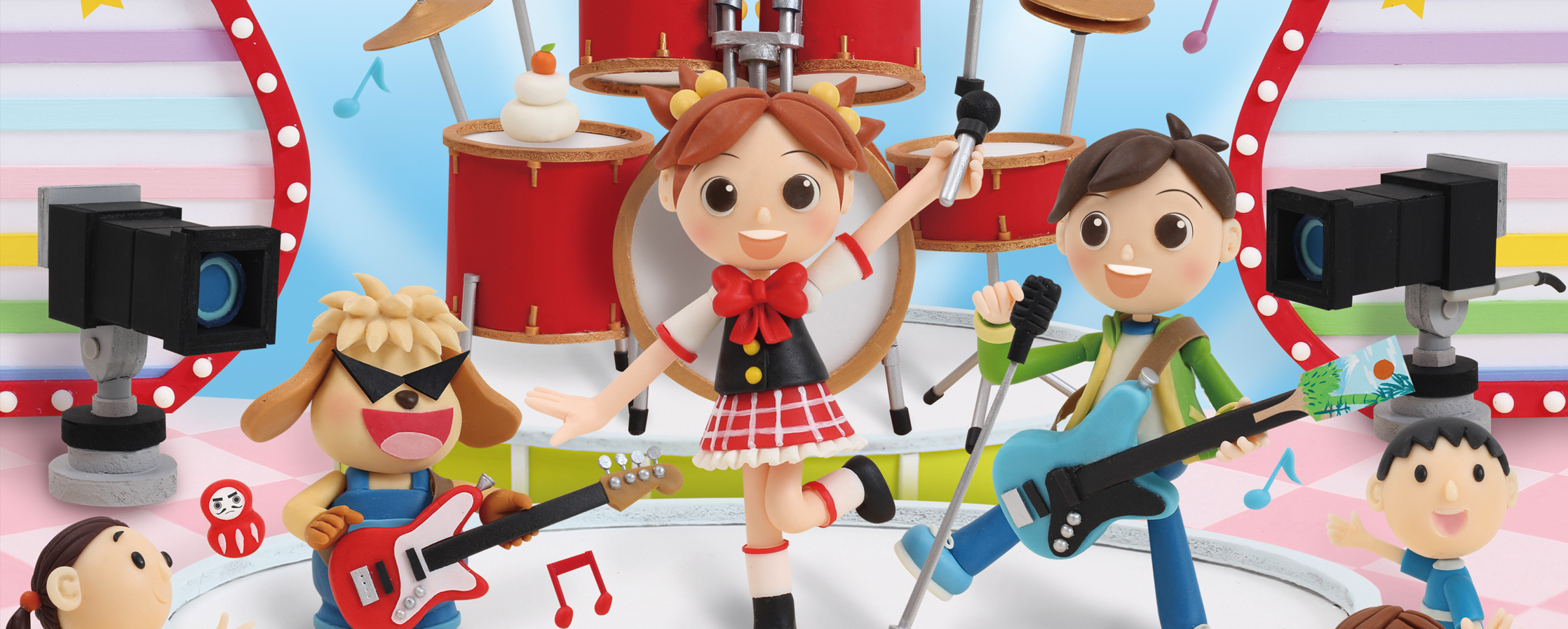 【クレイアート／粘土立体イラスト】<br>小学ポピー「1・2年生」2019年1月号 教材表紙デザイン制作