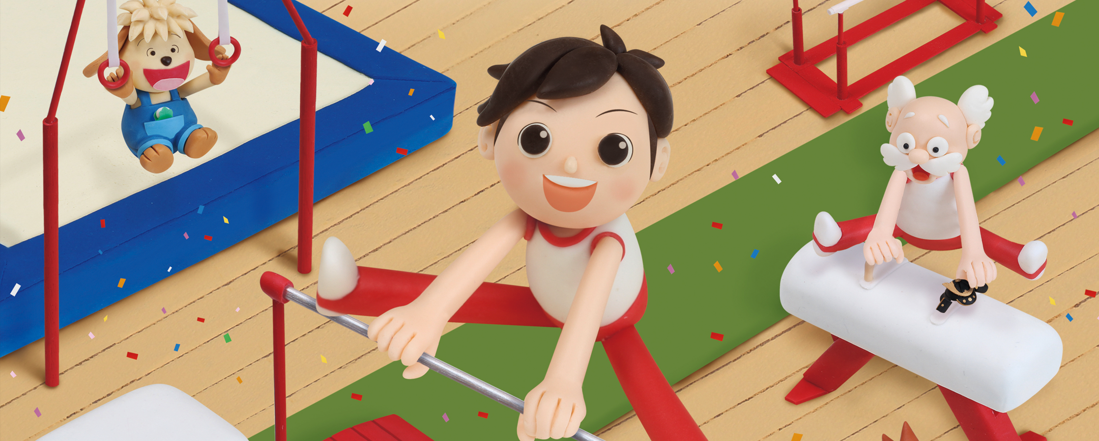 【クレイアート／粘土立体イラスト】<br>小学ポピー「1・2年生」2019年5月号 教材表紙デザイン制作