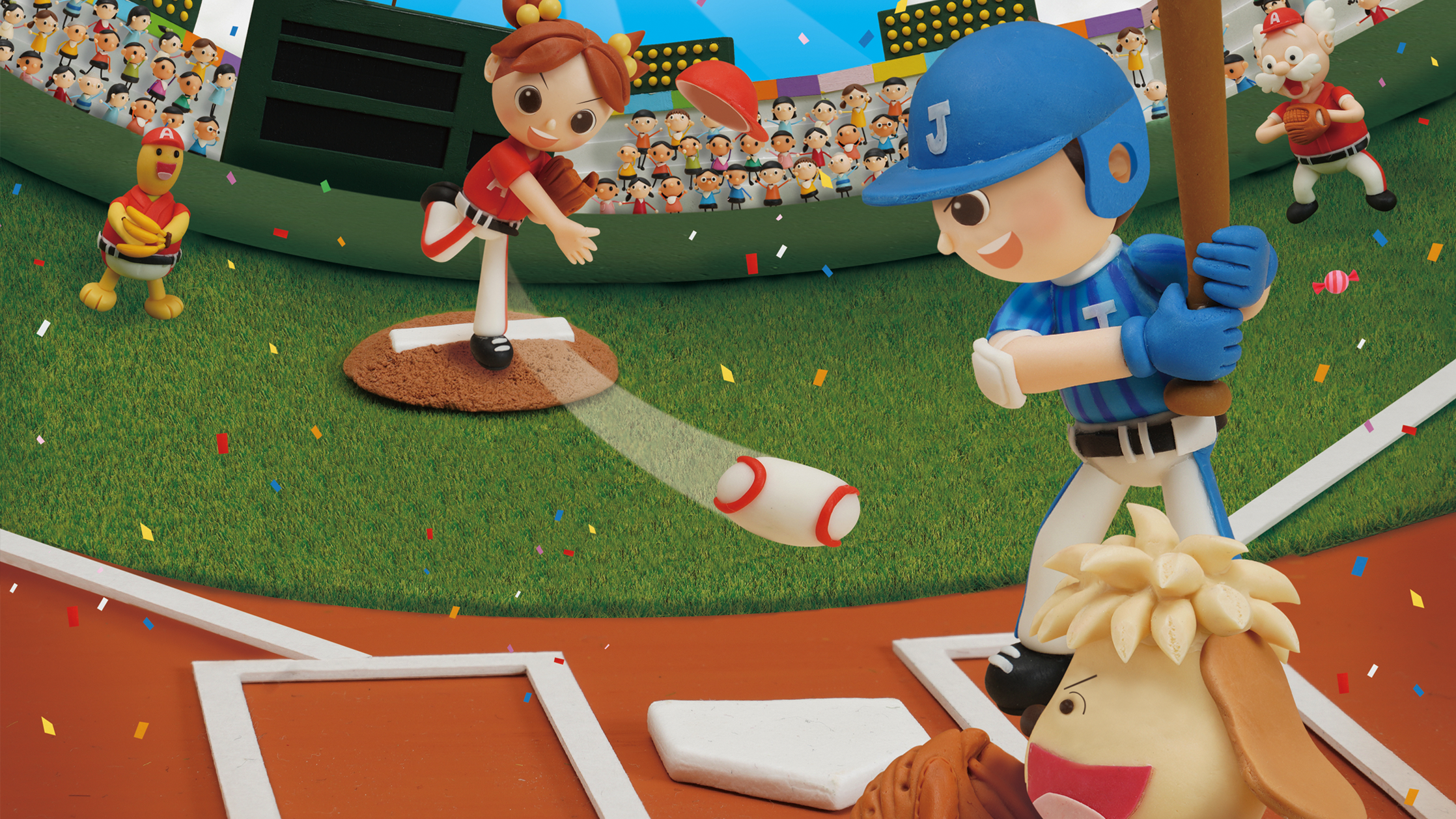 【クレイアート／粘土立体イラスト】<br>小学ポピー「1・2年生」2019年7月号 教材表紙デザイン制作