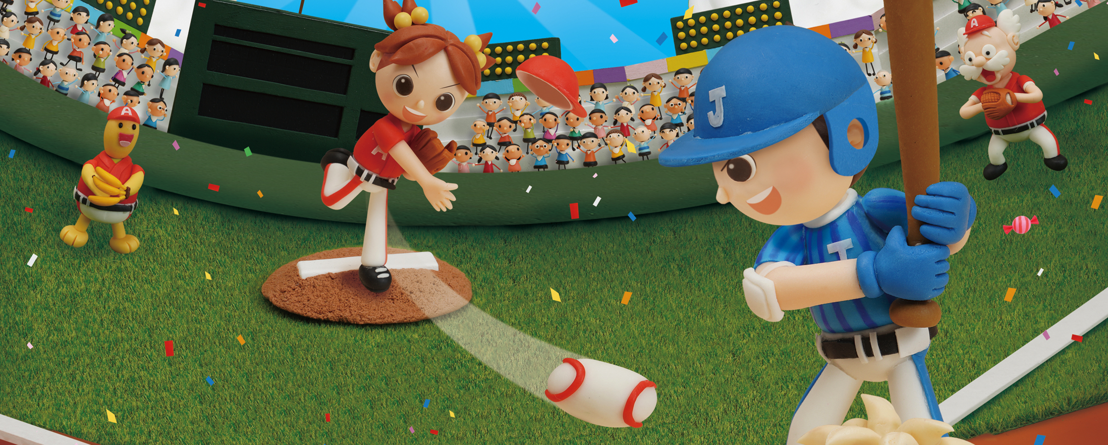 【クレイアート／粘土立体イラスト】<br>小学ポピー「1・2年生」2019年7月号 教材表紙デザイン制作