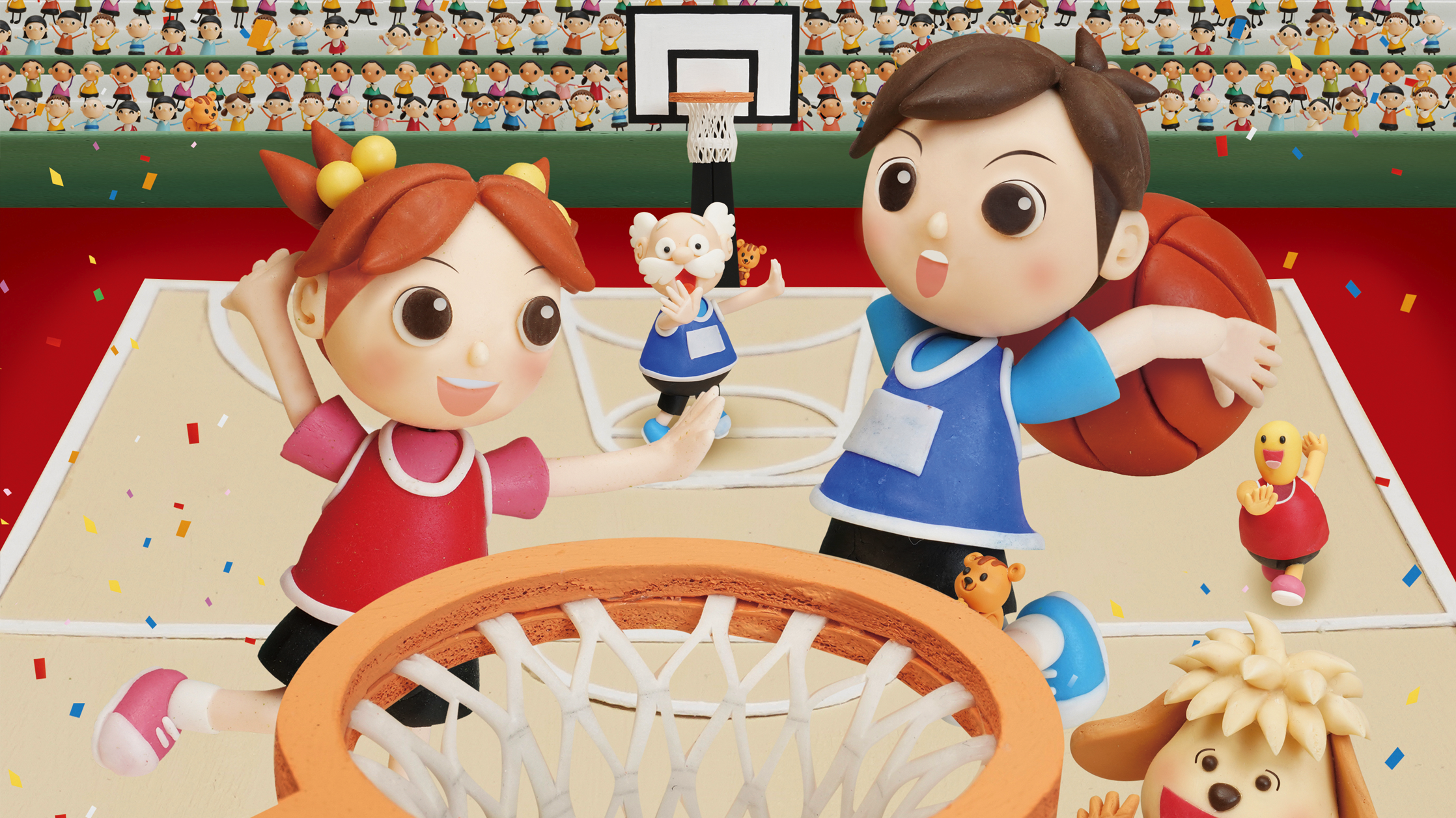 【クレイアート／粘土立体イラスト】<br>小学ポピー「1・2年生」2019年9月号 教材表紙デザイン制作