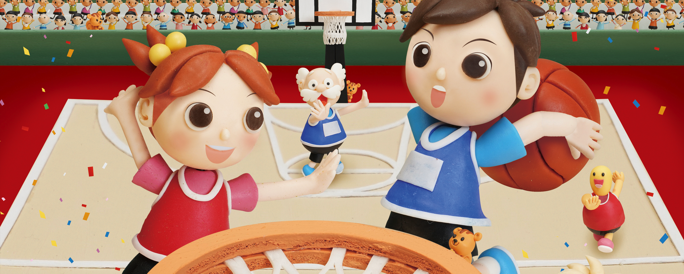 【クレイアート／粘土立体イラスト】<br>小学ポピー「1・2年生」2019年9月号 教材表紙デザイン制作