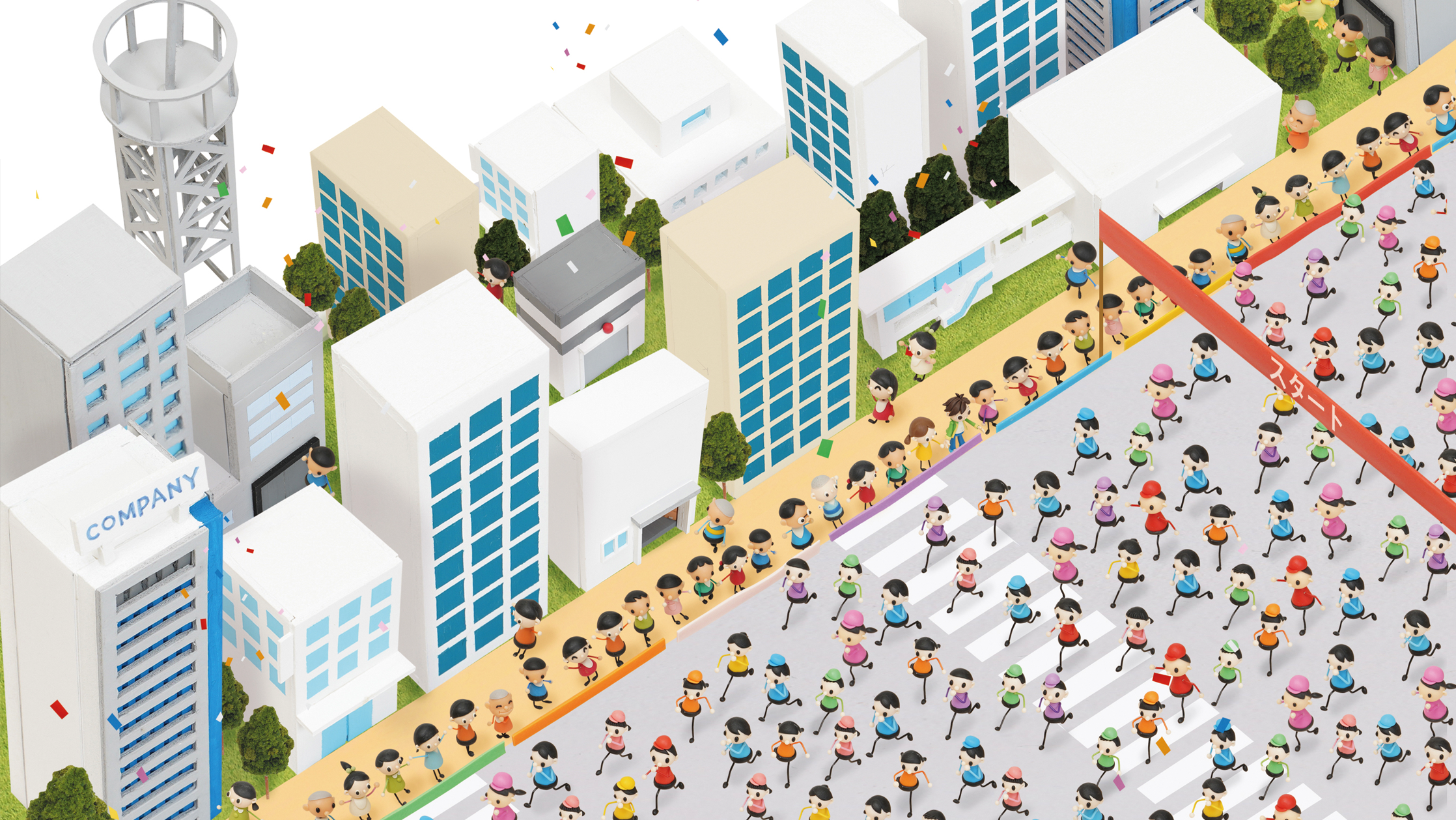 【クレイアート／粘土立体イラスト】<br>小学ポピー「1・2年生」2019年10月号 教材表紙デザイン制作