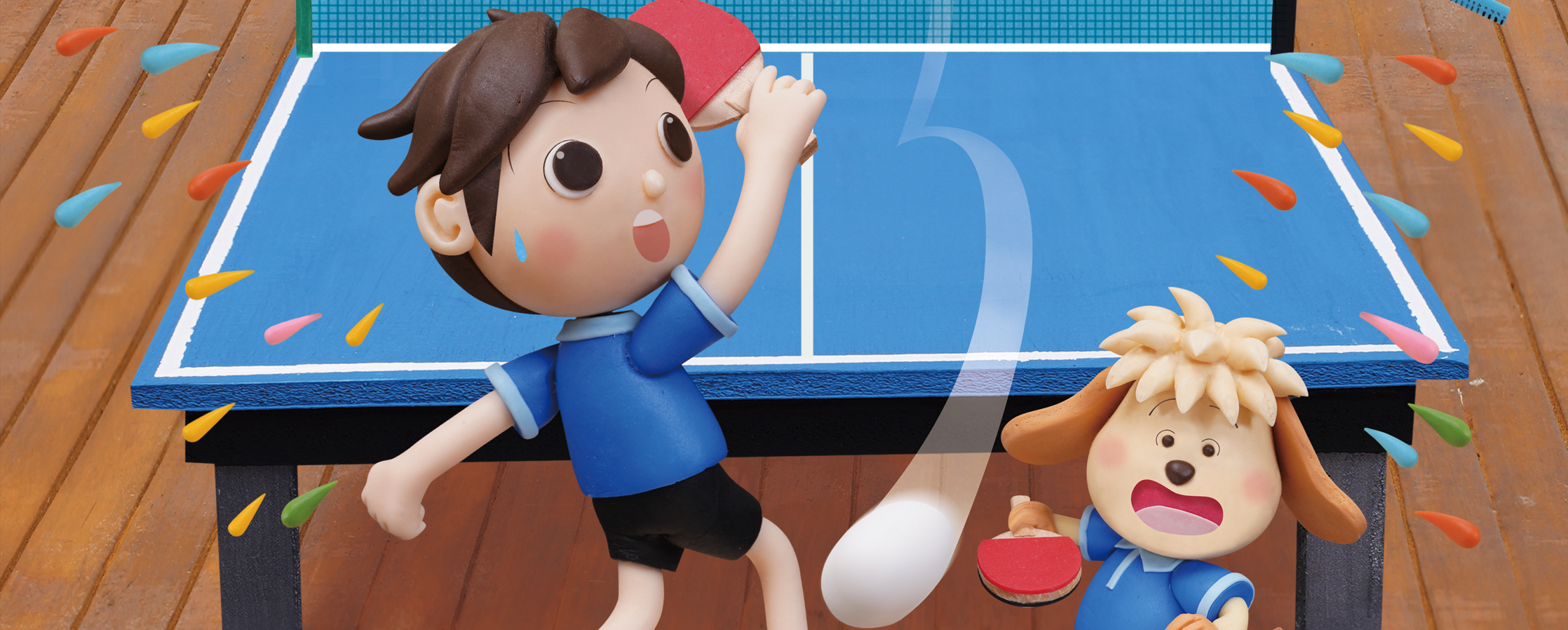 【クレイアート／粘土立体イラスト】<br>小学ポピー「1・2年生」2019年12月号 教材表紙デザイン制作