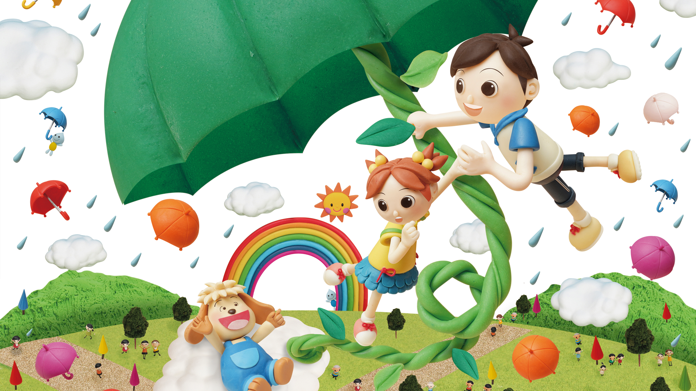 【クレイアート／ミニチュアジオラマ】<br>小学ポピー「1・2年生」2020年6月号 教材表紙デザイン制作