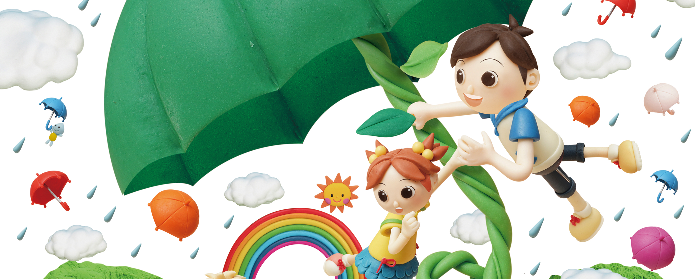 【クレイアート／ミニチュアジオラマ】<br>小学ポピー「1・2年生」2020年6月号 教材表紙デザイン制作