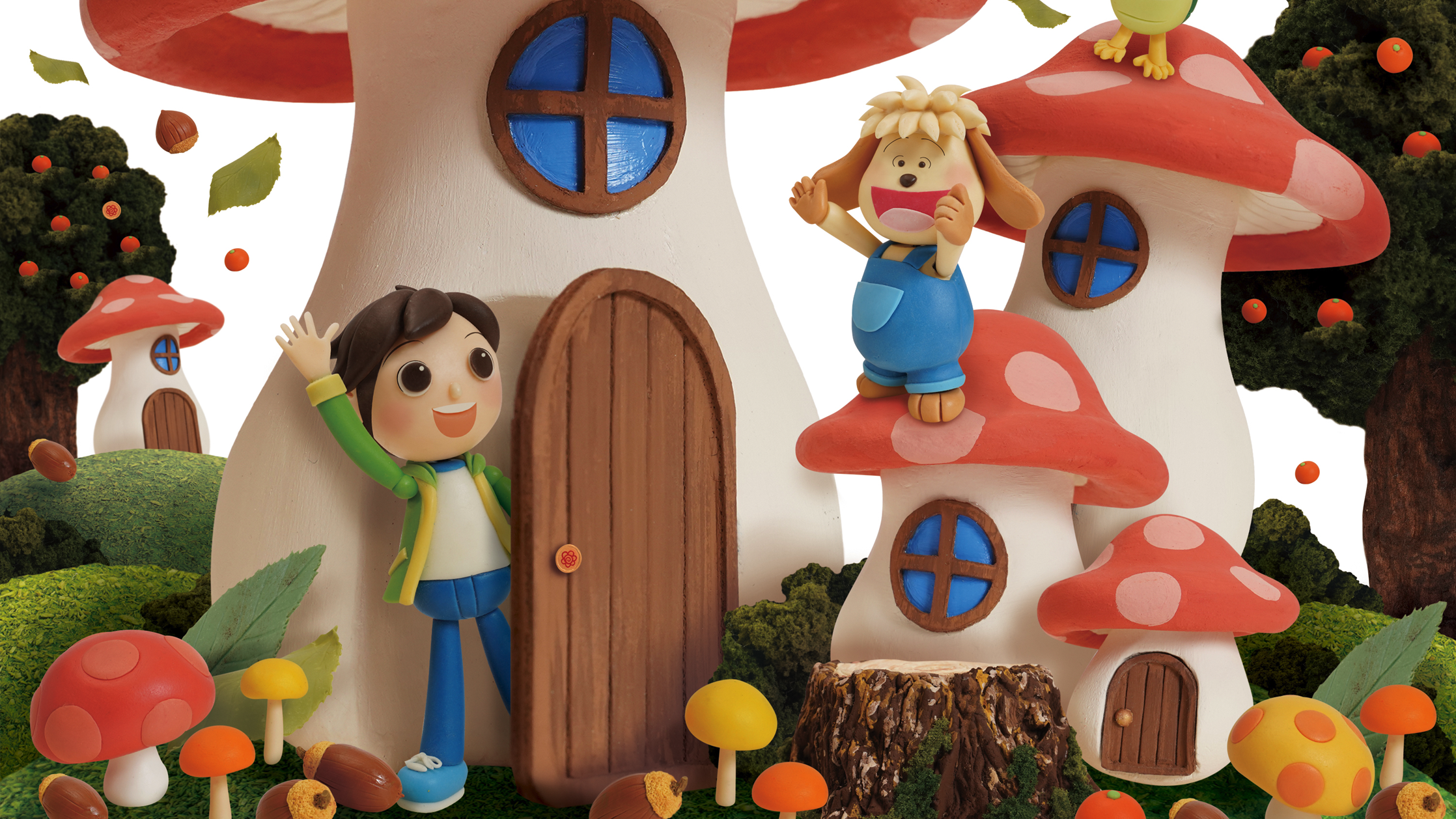 【クレイアート／ミニチュアジオラマ】<br>小学ポピー「1・2年生」2020年10月号 教材表紙デザイン制作