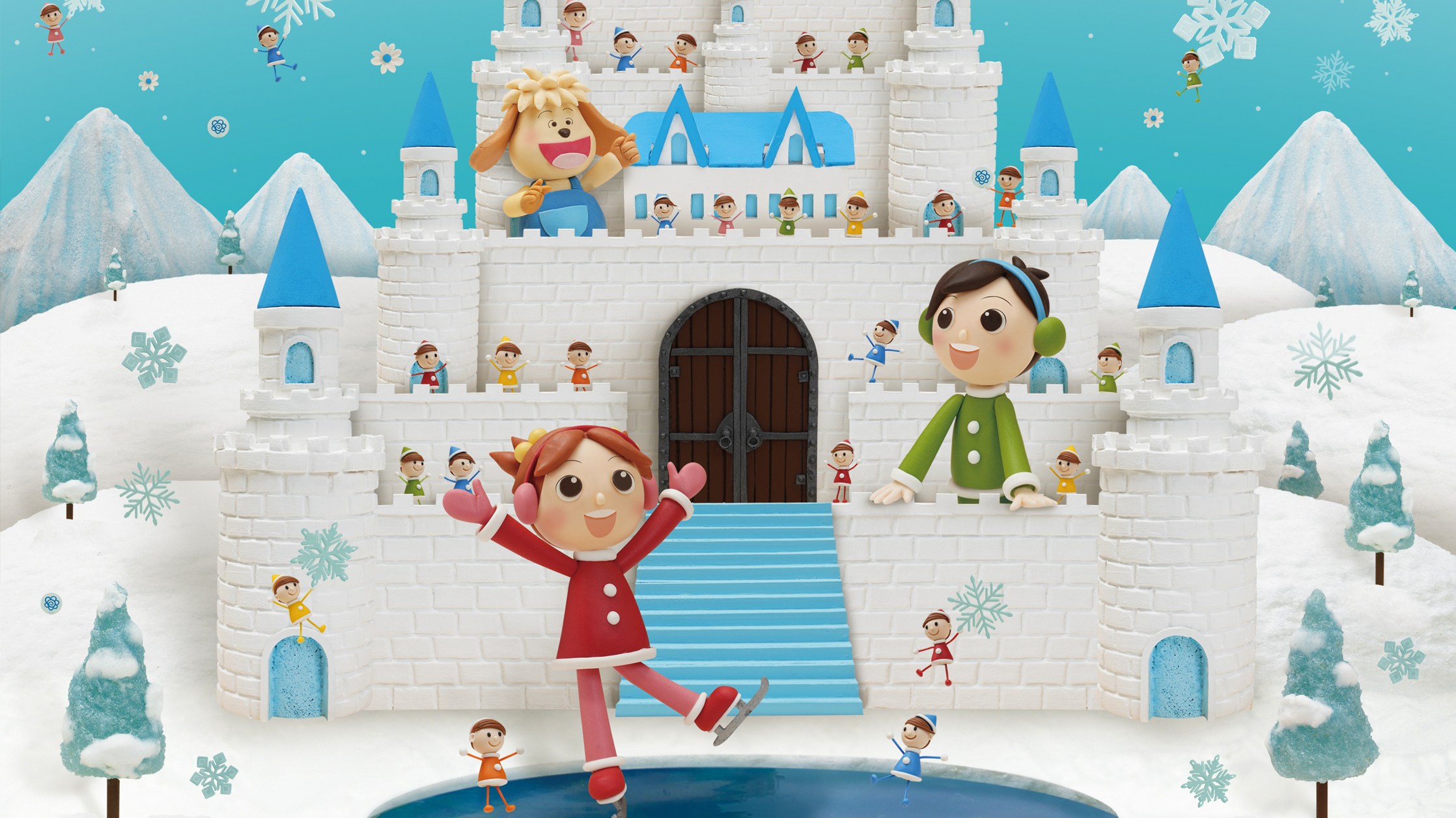 【クレイアート／ミニチュアジオラマ】<br>小学ポピー「1・2年生」2020年12月号 教材表紙デザイン制作