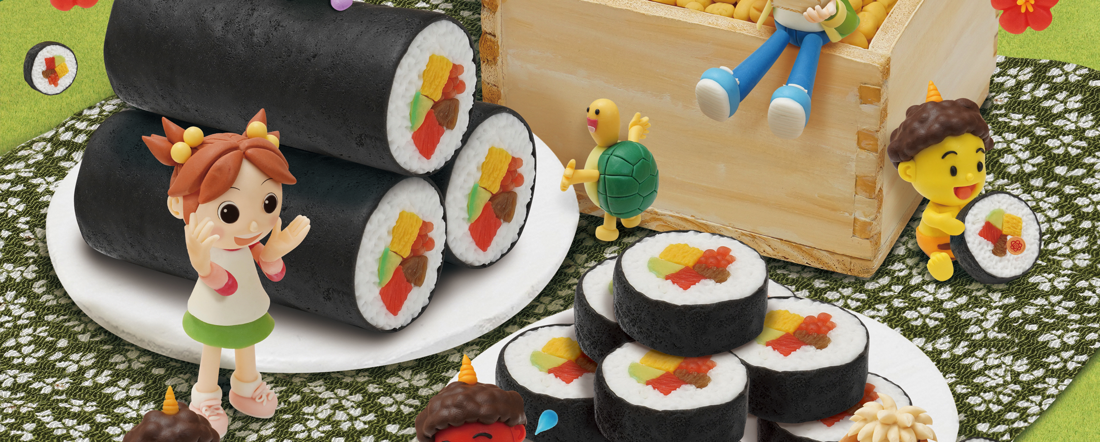 【クレイアート／ミニチュアジオラマ】<br>小学ポピー「1・2年生」2021年2月号 教材表紙デザイン制作