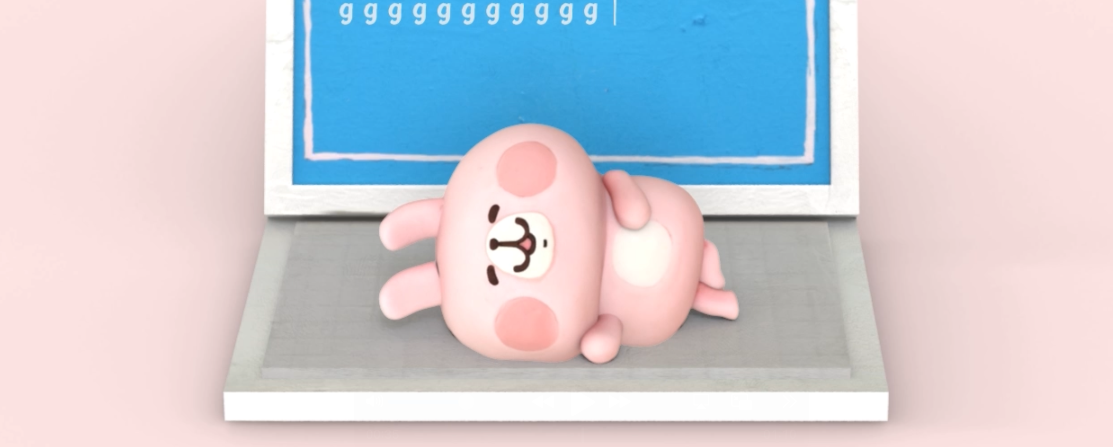 【クレイアニメーション／ストップモーション】<br>ピスケ＆うさぎ クレイアニメーション<br>「だいぶ疲れて見えるうさぎ／USBがささらないうさぎ」